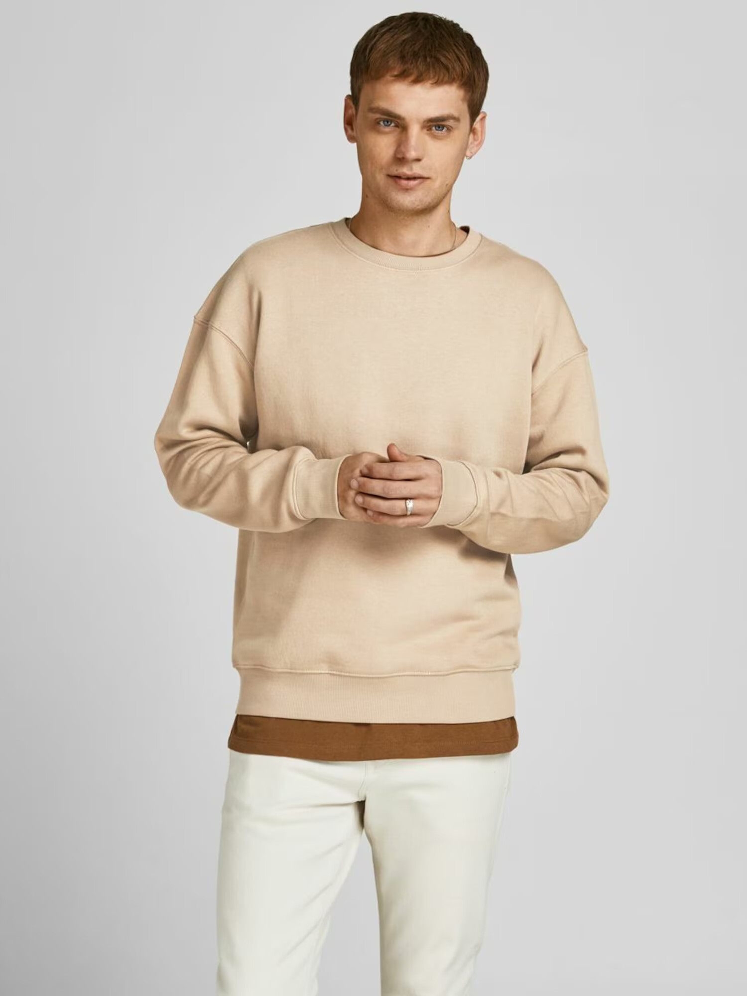 JACK & JONES Majica bež - Pepit.si