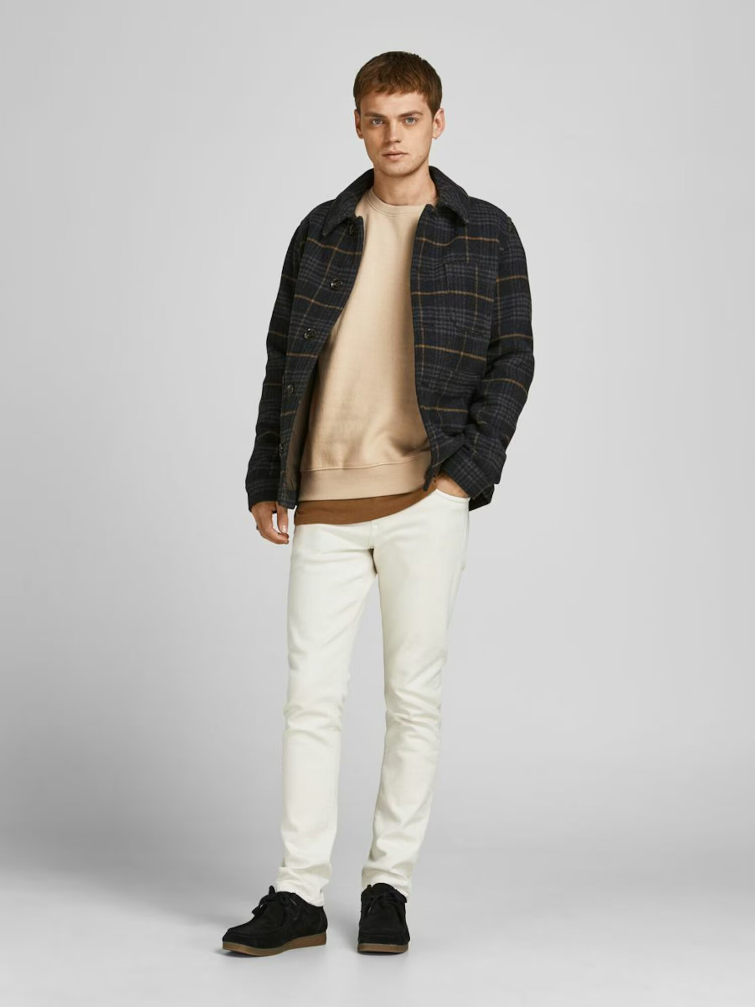 JACK & JONES Majica bež - Pepit.si