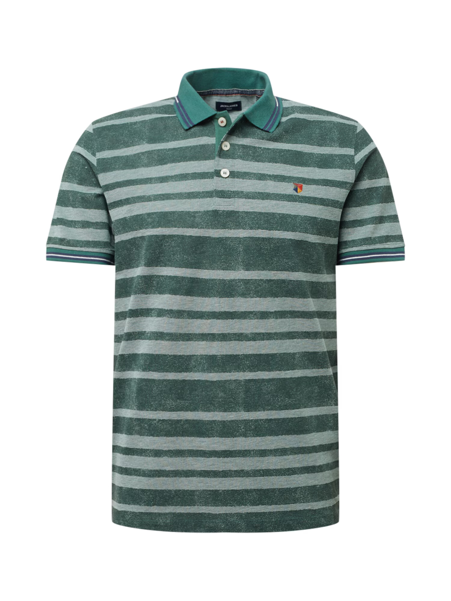 JACK & JONES Majica 'BLUWIN' zelena / pastelno zelena / oranžna / mornarska - Pepit.si