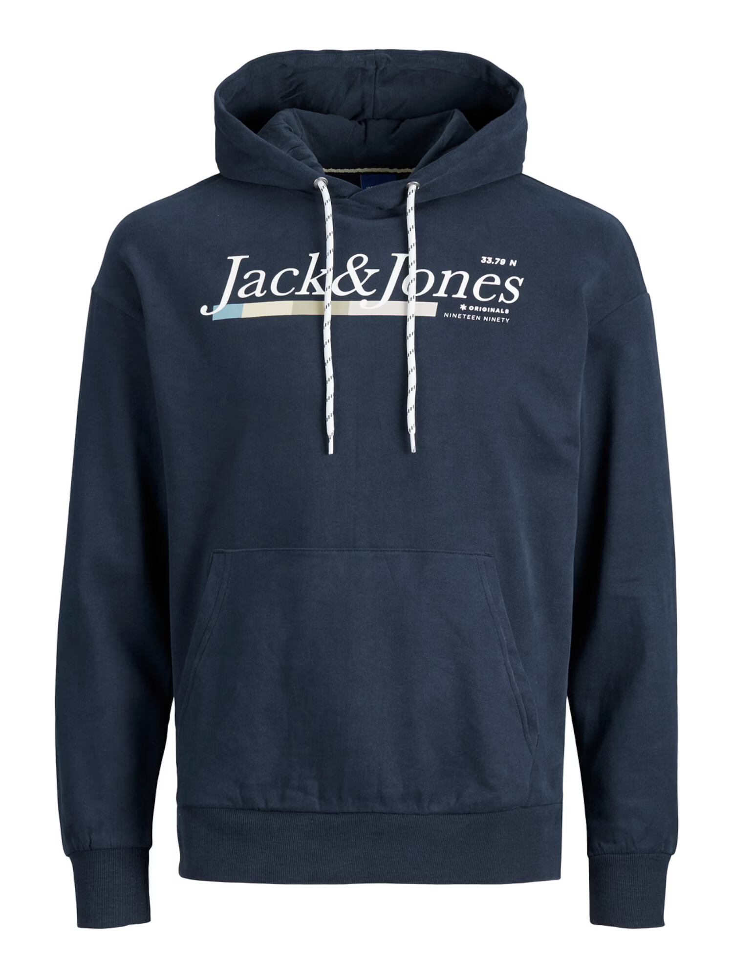 JACK & JONES Majica 'Clay' kit / svetlo modra / temno modra / bela - Pepit.si