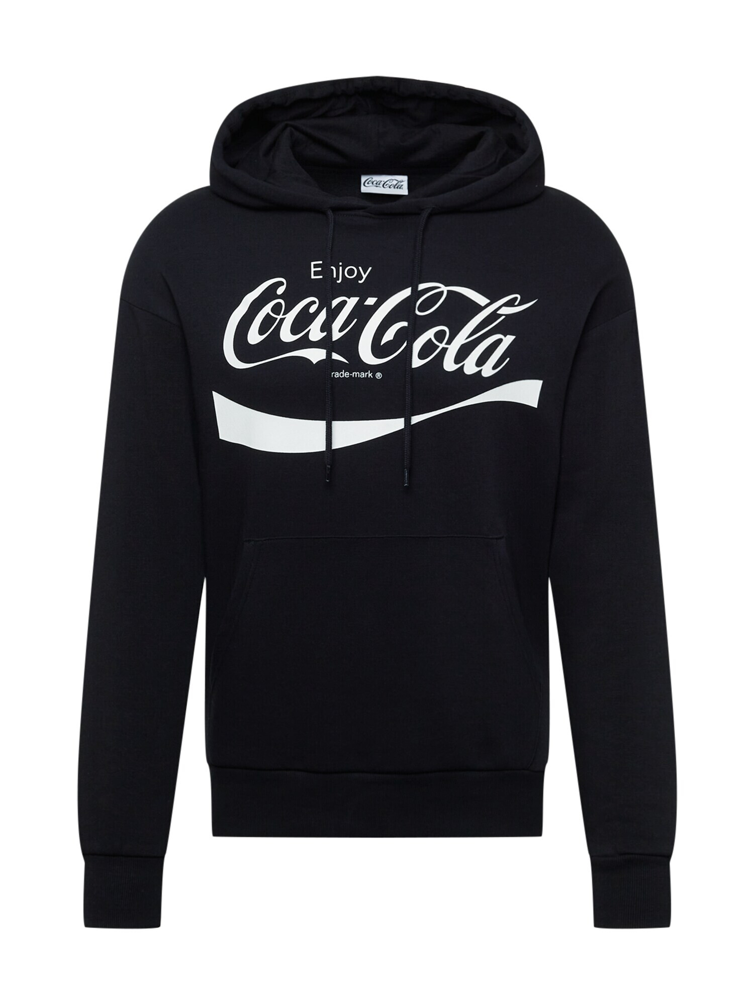 JACK & JONES Majica 'COCA COLA' črna / bela - Pepit.si