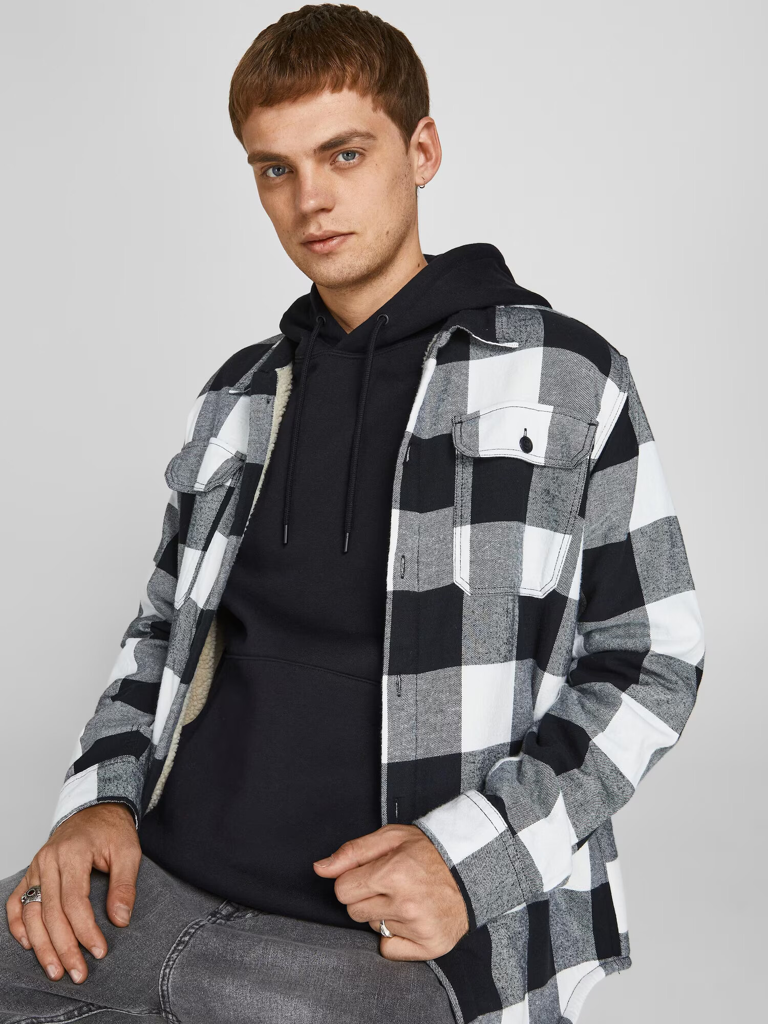 JACK & JONES Majica črna - Pepit.si