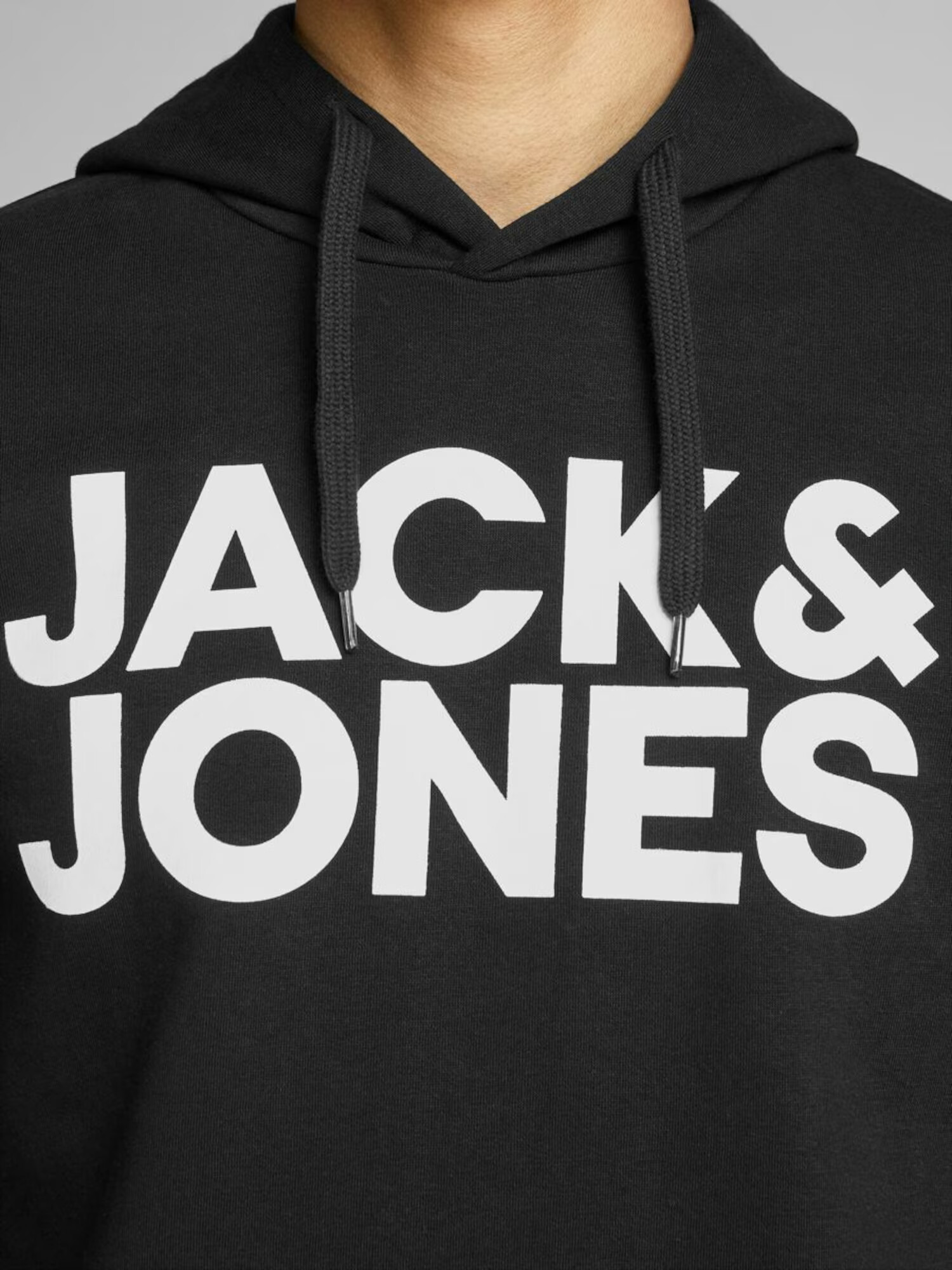 JACK & JONES Majica črna / bela - Pepit.si