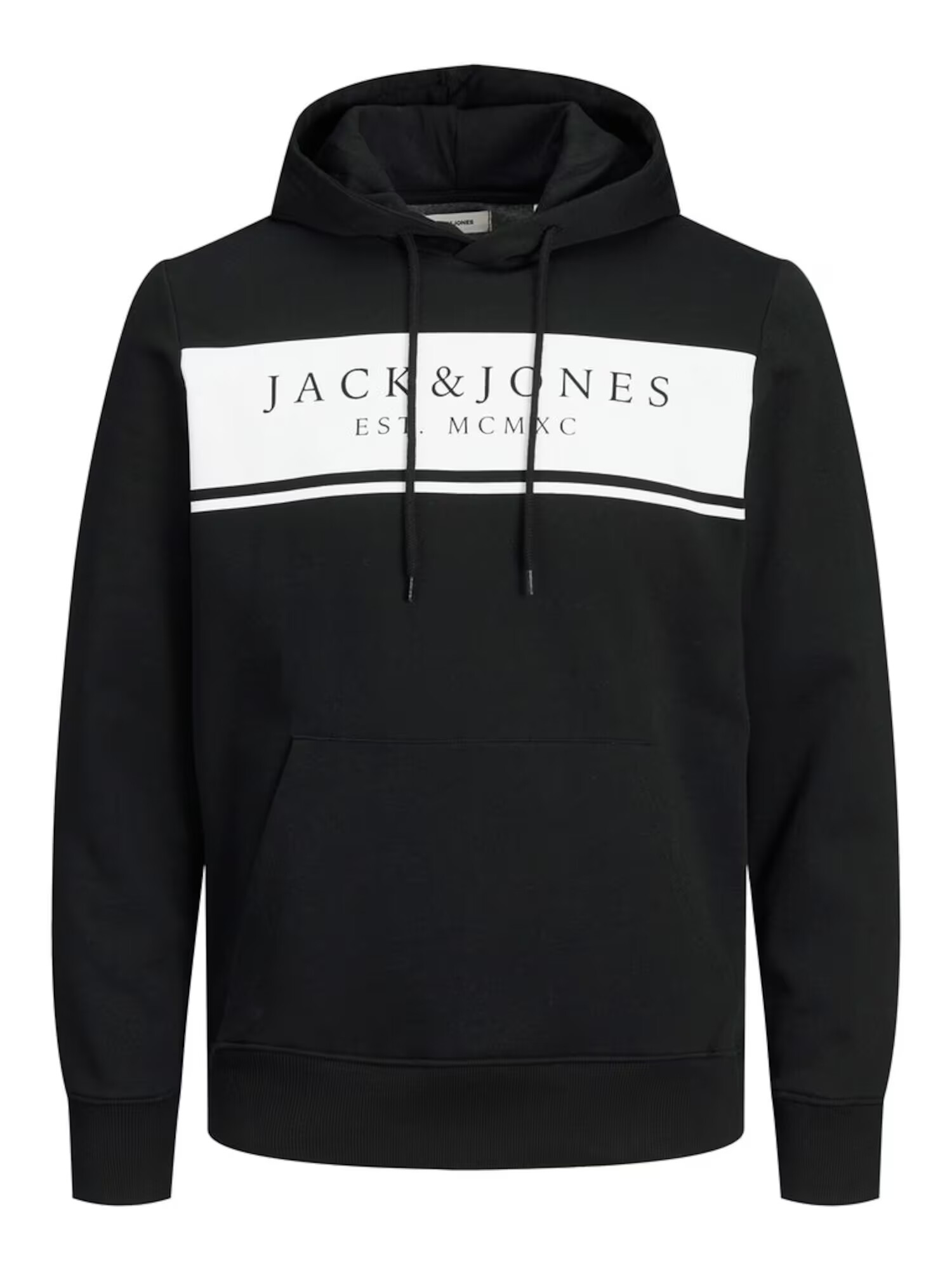 JACK & JONES Majica črna / bela - Pepit.si