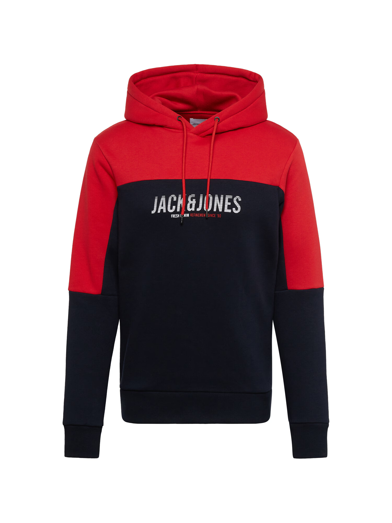 JACK & JONES Majica 'Dan' mornarska / rdeča / bela - Pepit.si