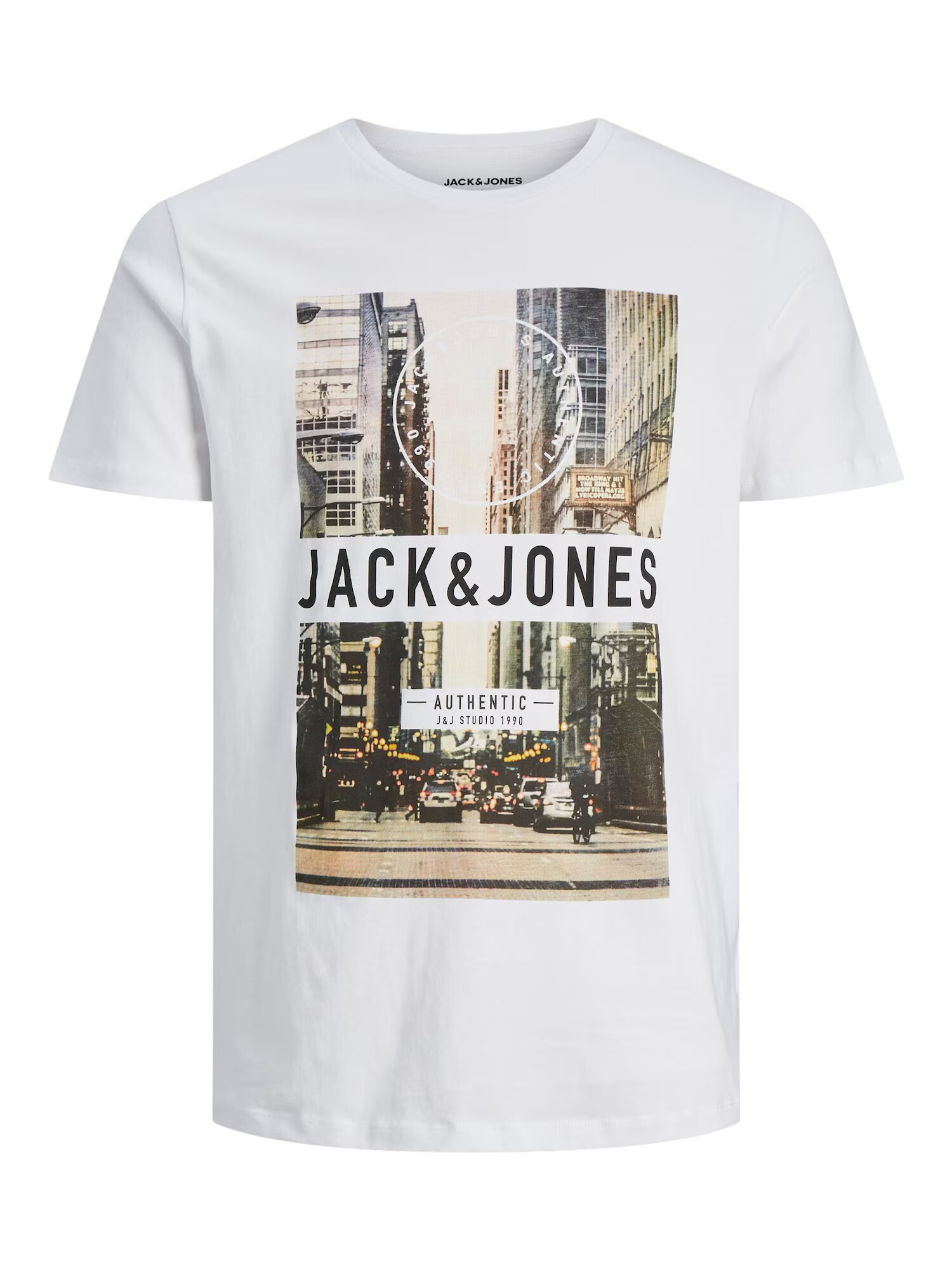 JACK & JONES Majica 'Garner' bež / zelena / črna / bela - Pepit.si