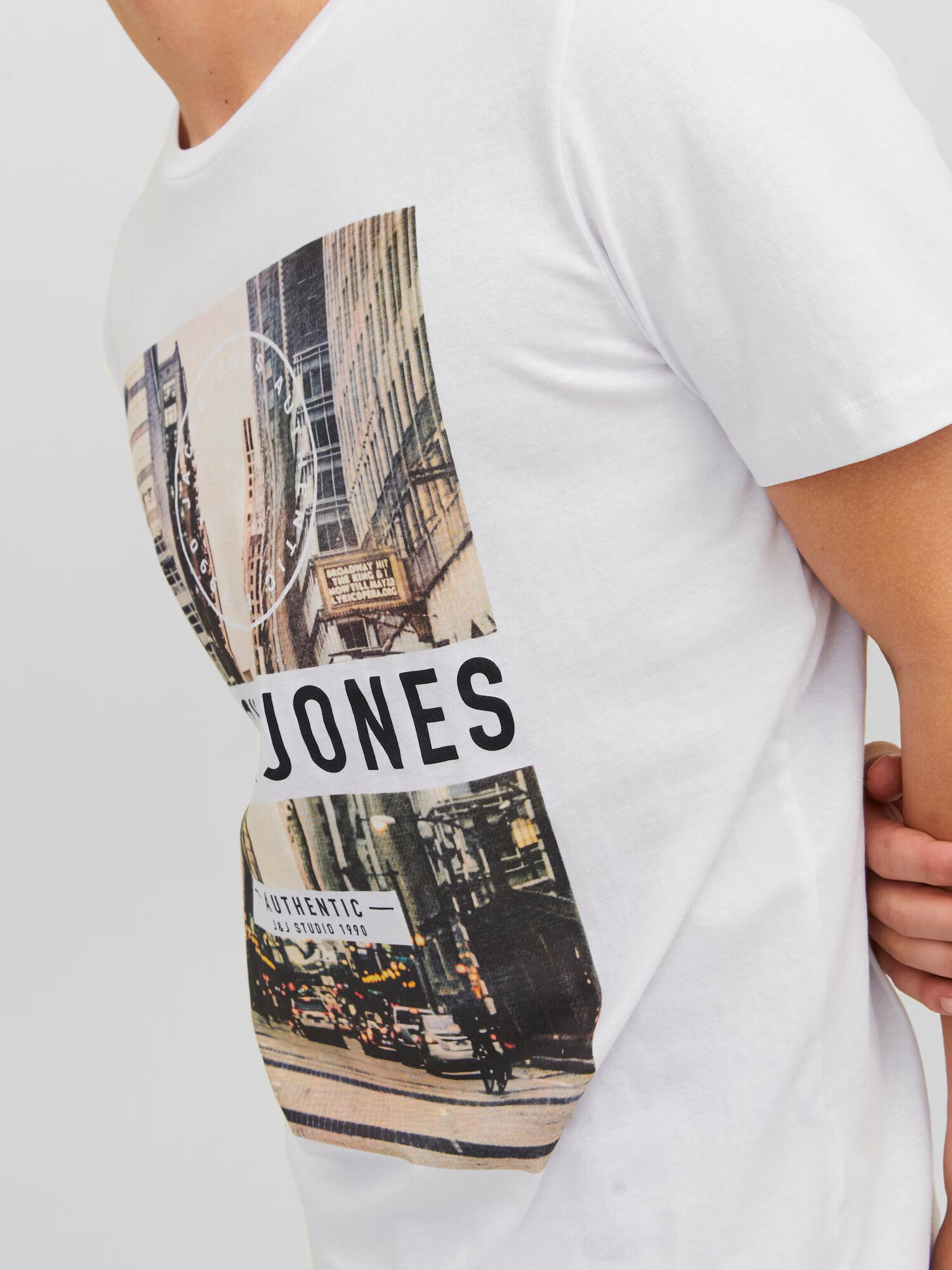 JACK & JONES Majica 'Garner' bež / zelena / črna / bela - Pepit.si