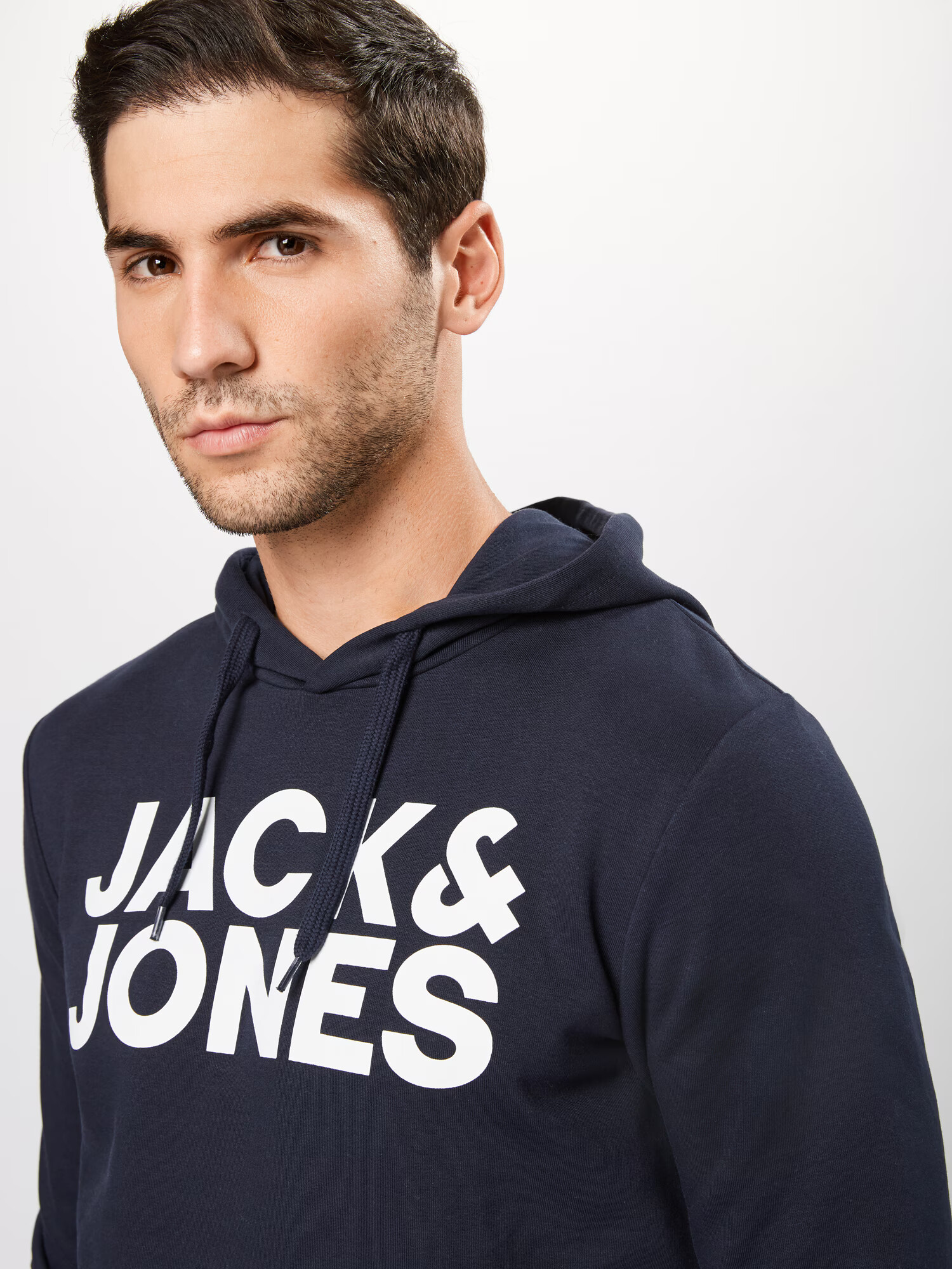 JACK & JONES Majica mornarska / bela - Pepit.si