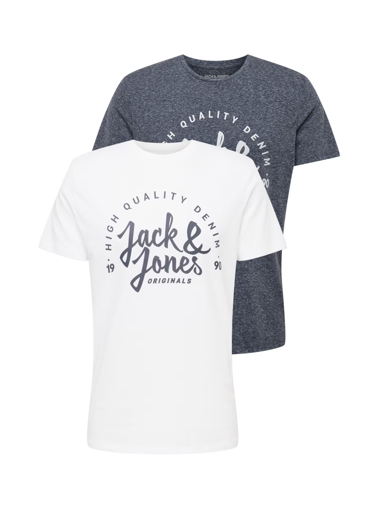 JACK & JONES Majica 'KIMBEL' mornarska / bela - Pepit.si