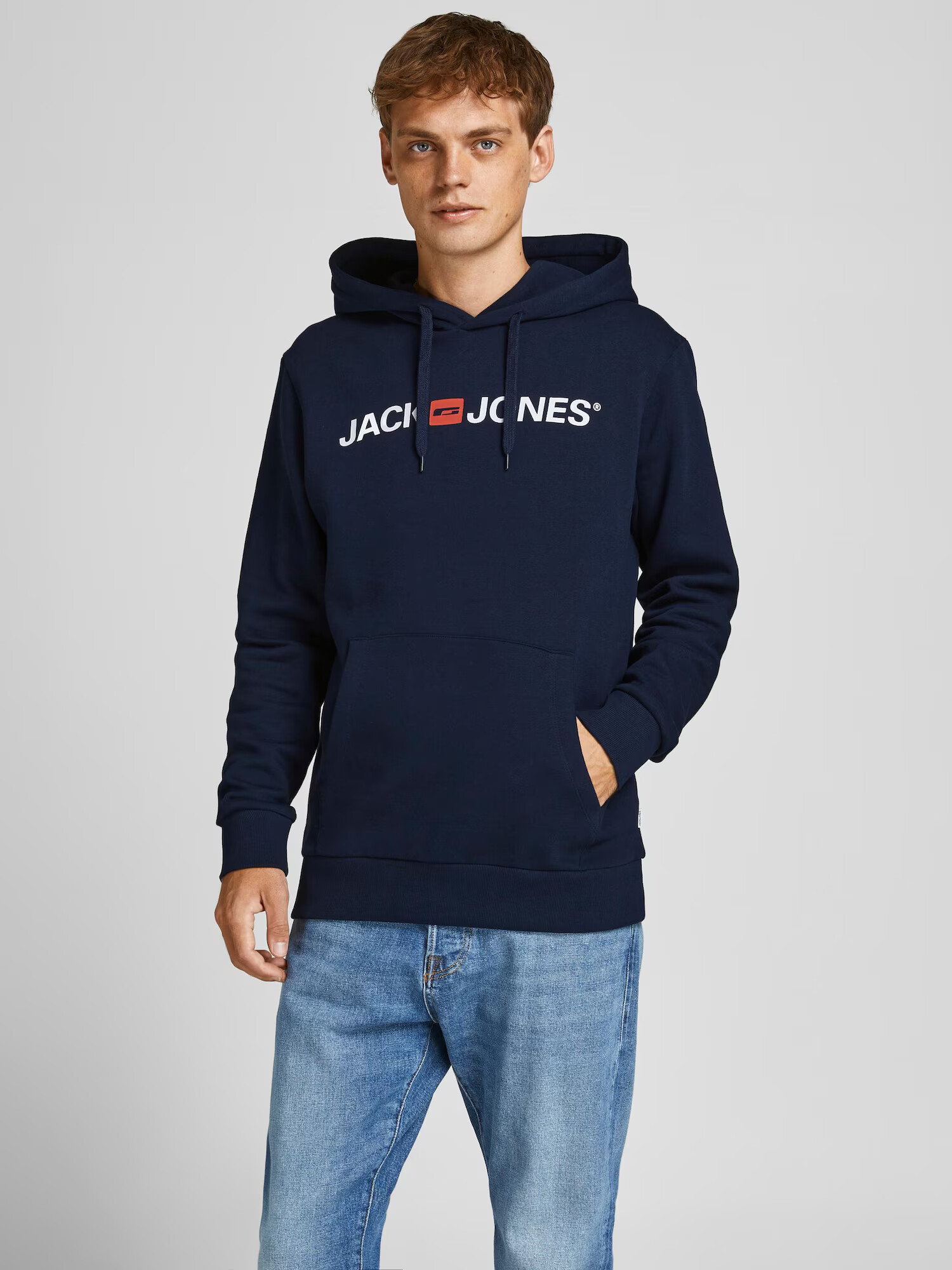 JACK & JONES Majica modra / rdeča / črna / bela - Pepit.si