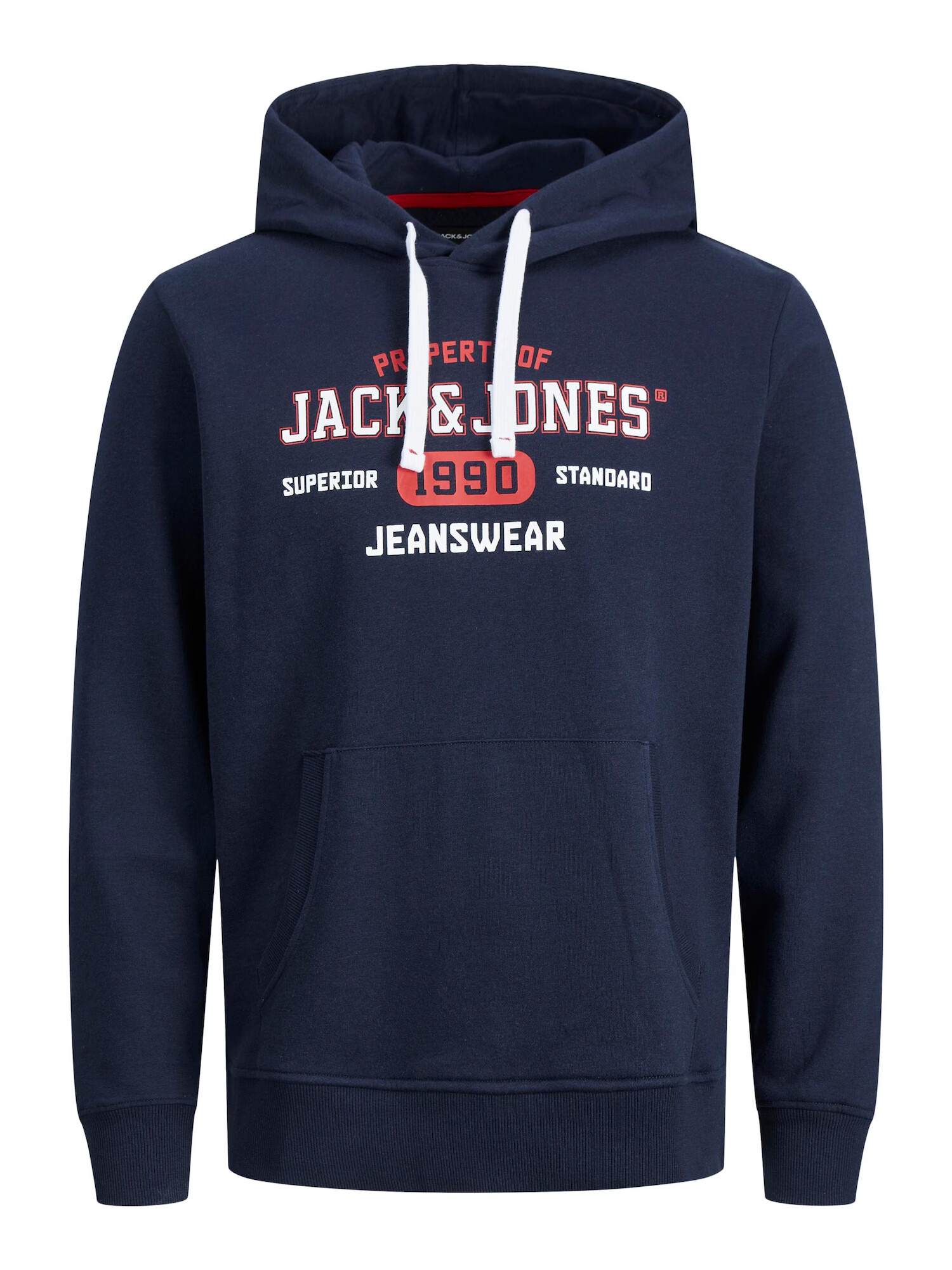 JACK & JONES Majica mornarska / rdeča / črna / bela - Pepit.si