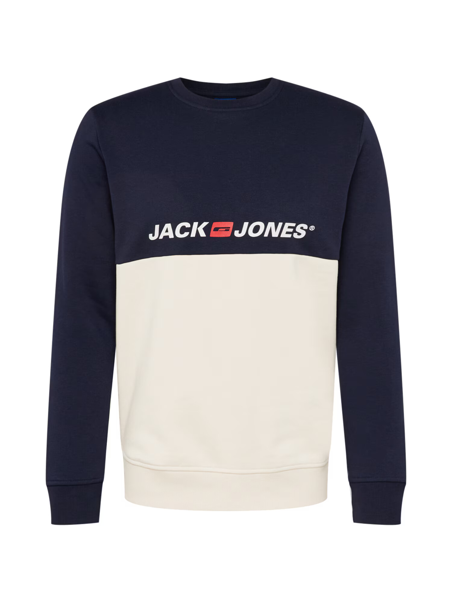 JACK & JONES Majica mornarska / rdeča / volneno bela - Pepit.si