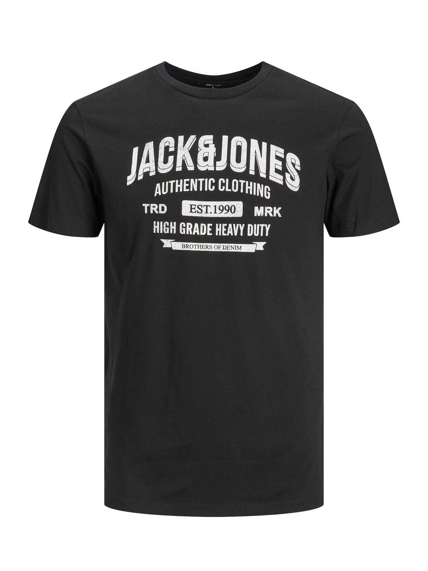 JACK & JONES Majica mornarska / temno siva / črna / bela - Pepit.si