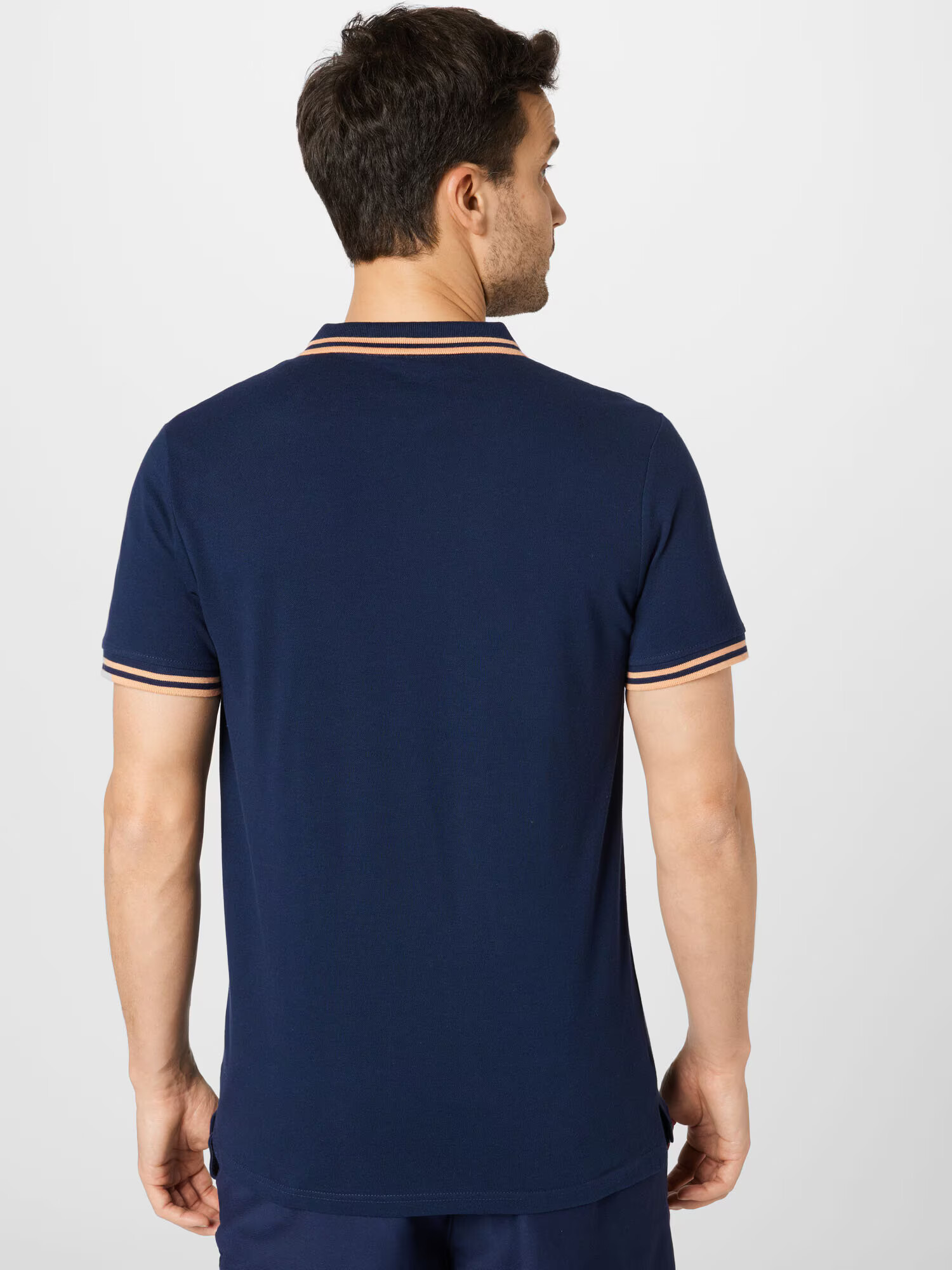 JACK & JONES Majica 'NERY' temno modra / breskev - Pepit.si