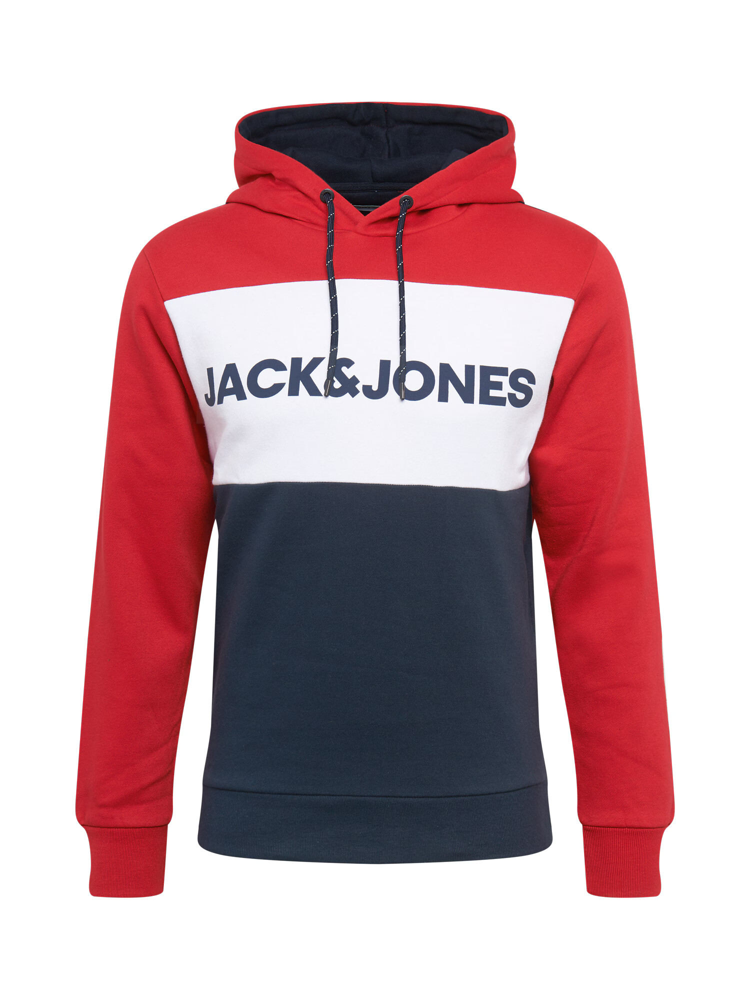 JACK & JONES Majica nočno modra / rdeča / bela - Pepit.si