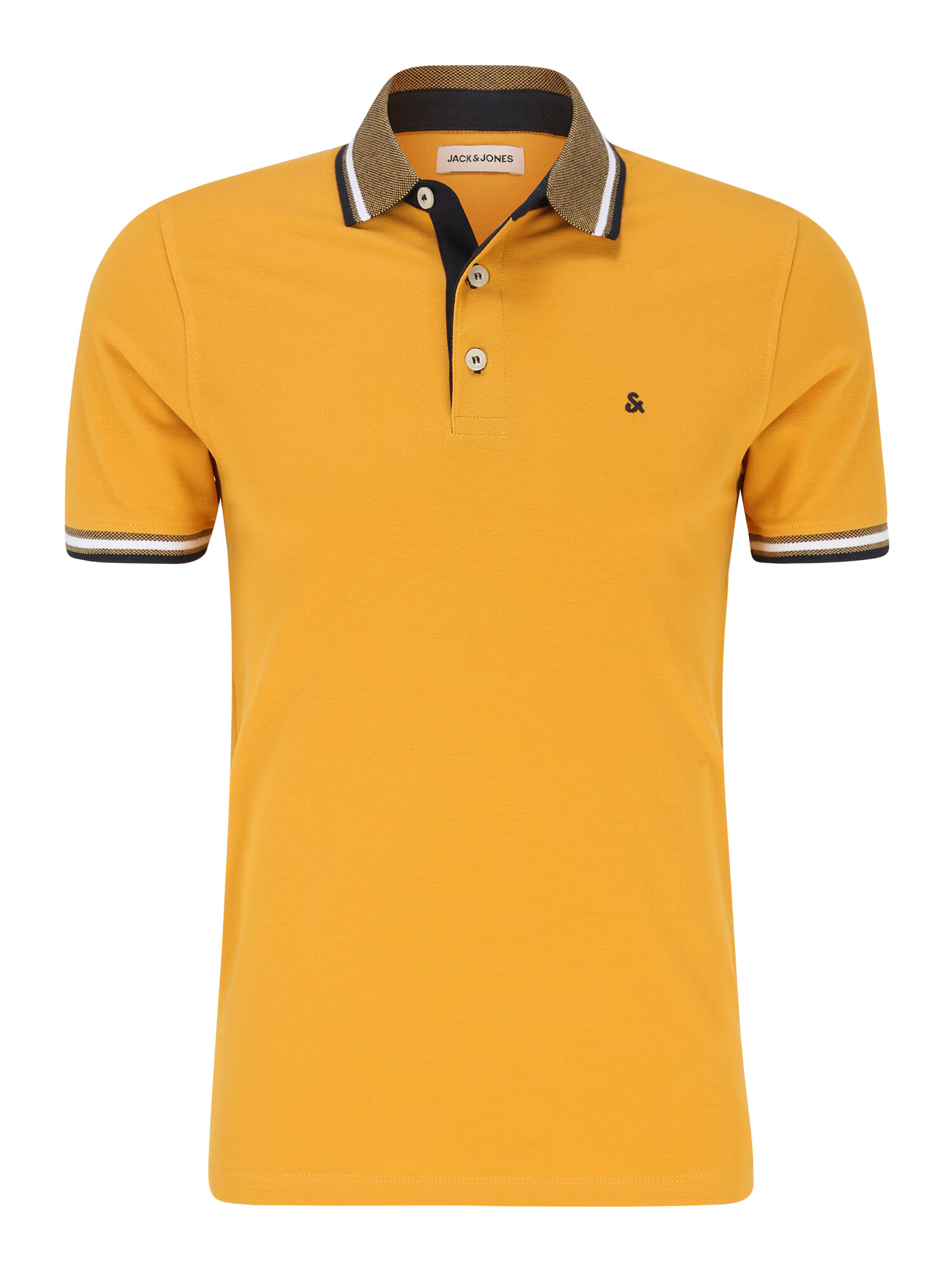 JACK & JONES Majica 'PAULOS' temno modra / med / bela - Pepit.si