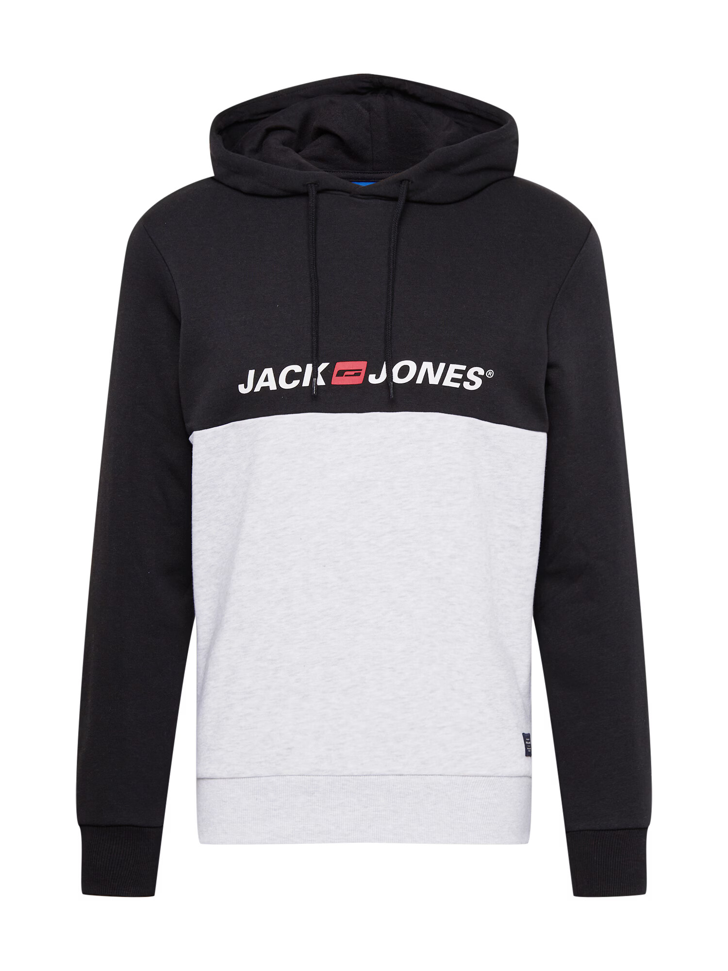 JACK & JONES Majica pegasto siva / rdeča / črna - Pepit.si