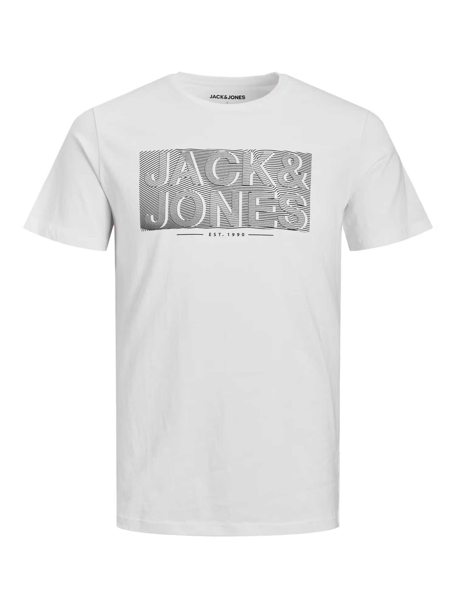 JACK & JONES Majica 'PETER' mornarska / črna / bela - Pepit.si