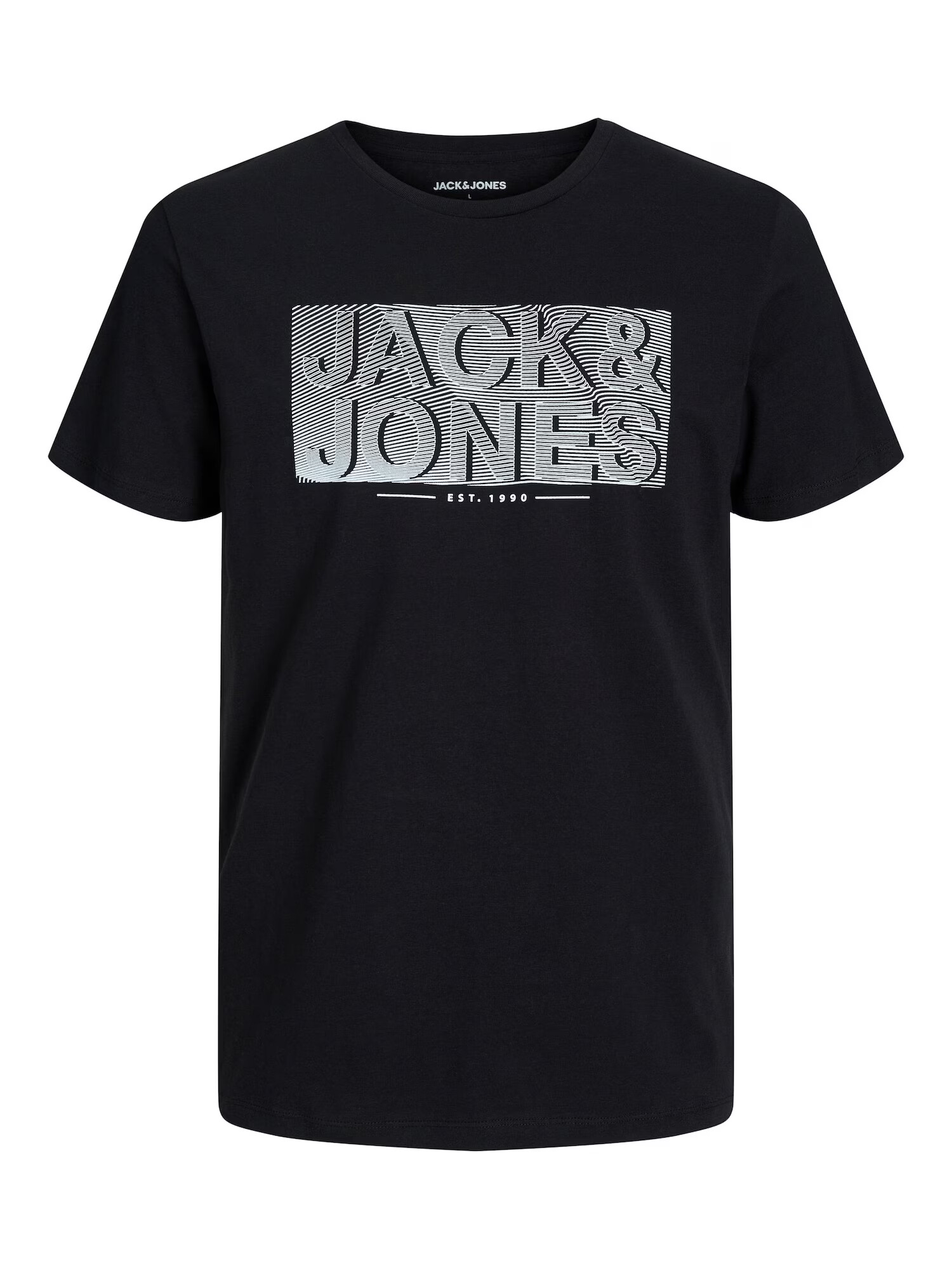 JACK & JONES Majica 'PETER' mornarska / črna / bela - Pepit.si