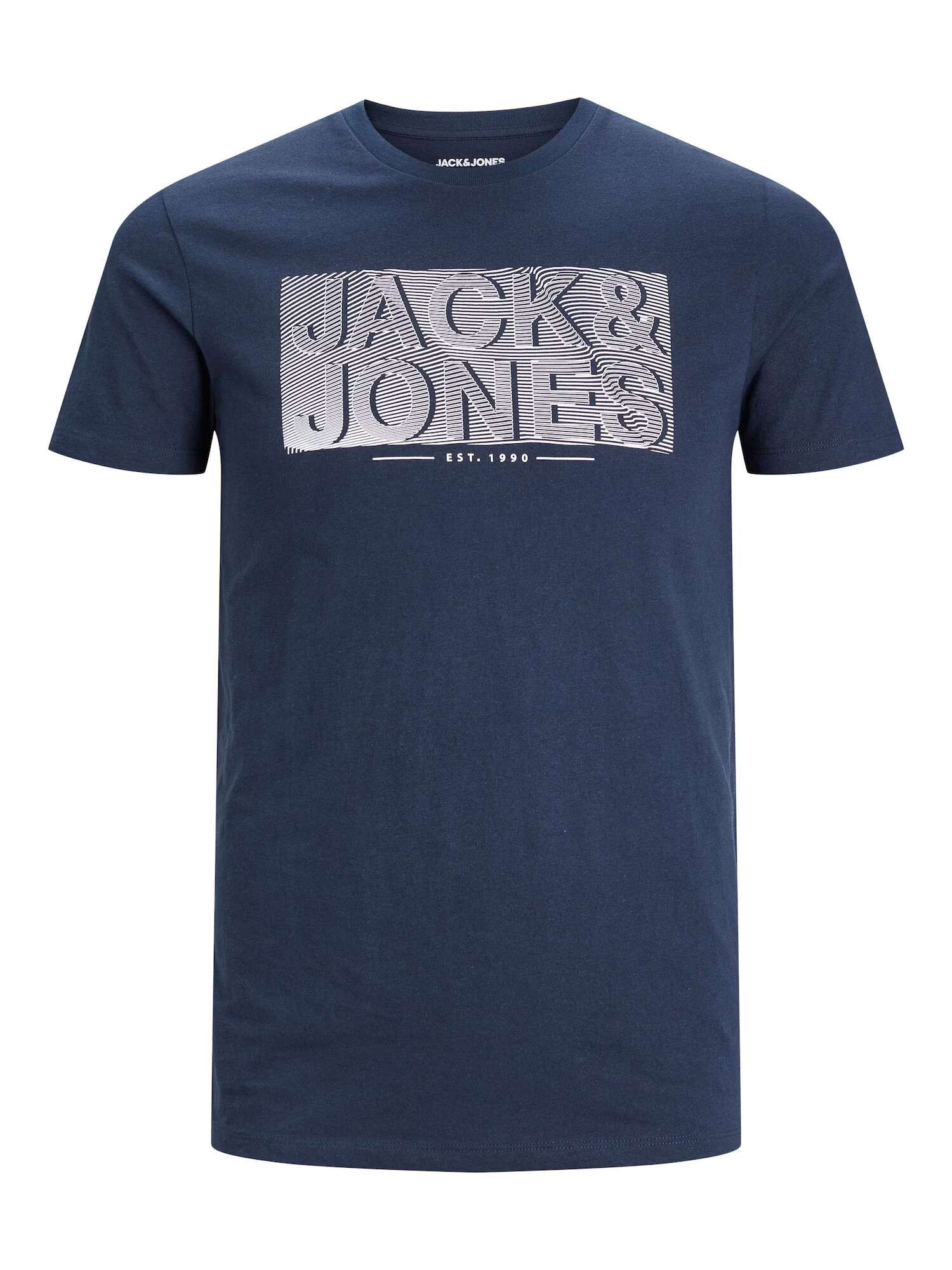 JACK & JONES Majica 'PETER' mornarska / črna / bela - Pepit.si