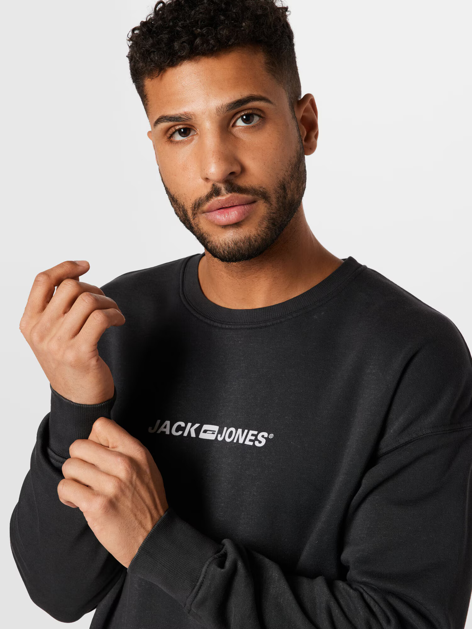 JACK & JONES Majica 'REMEMBER' siva / črna - Pepit.si