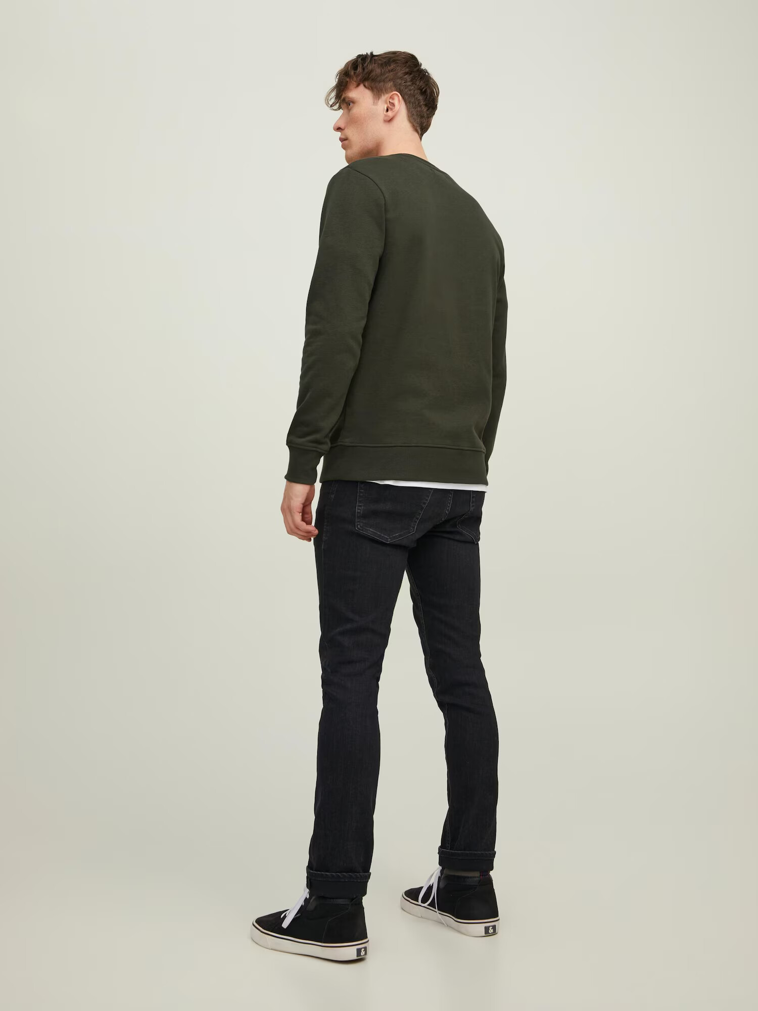 JACK & JONES Majica 'STAR' temno zelena - Pepit.si