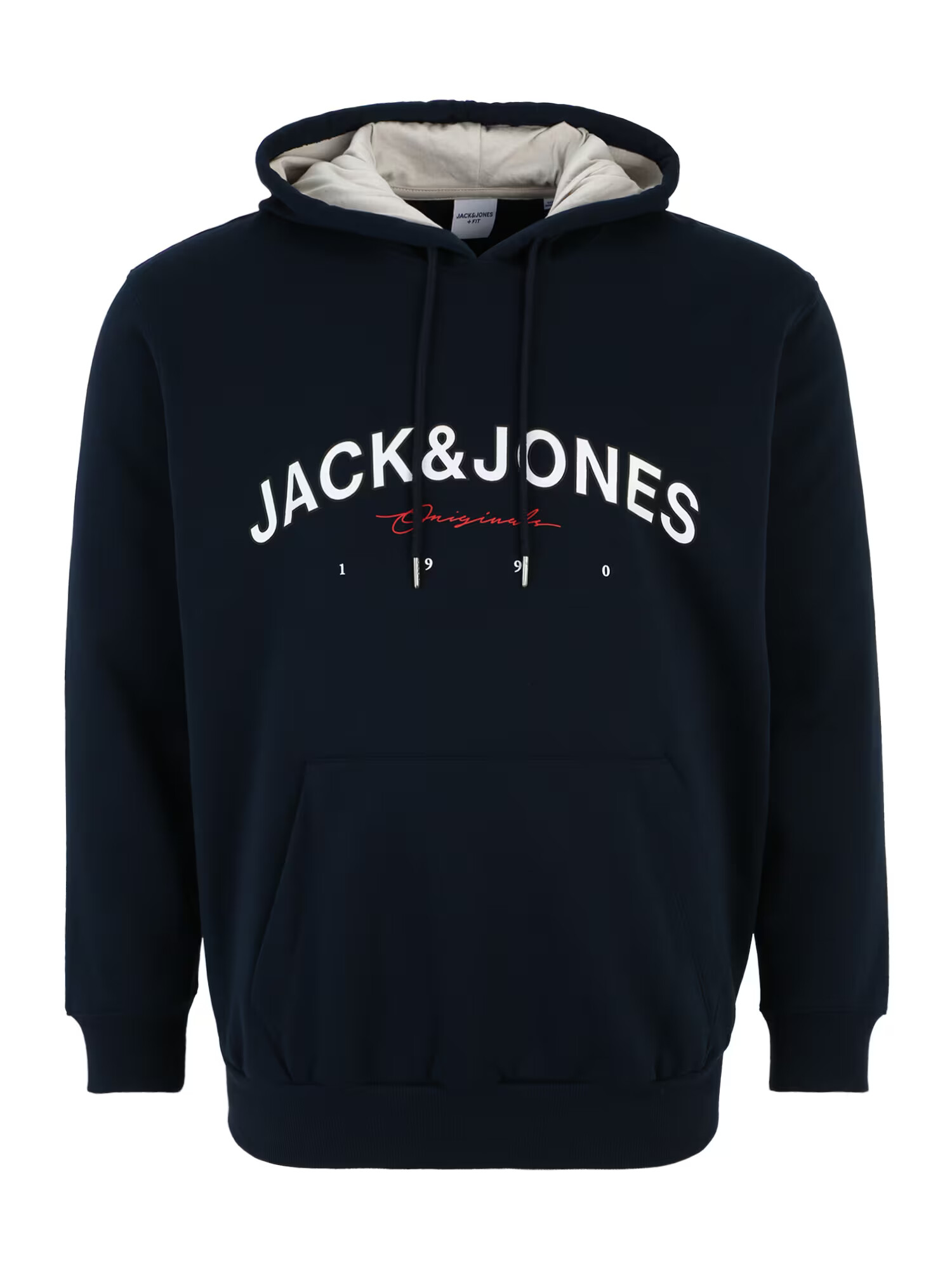 Jack & Jones Plus Majica temno modra / rdeča / bela - Pepit.si