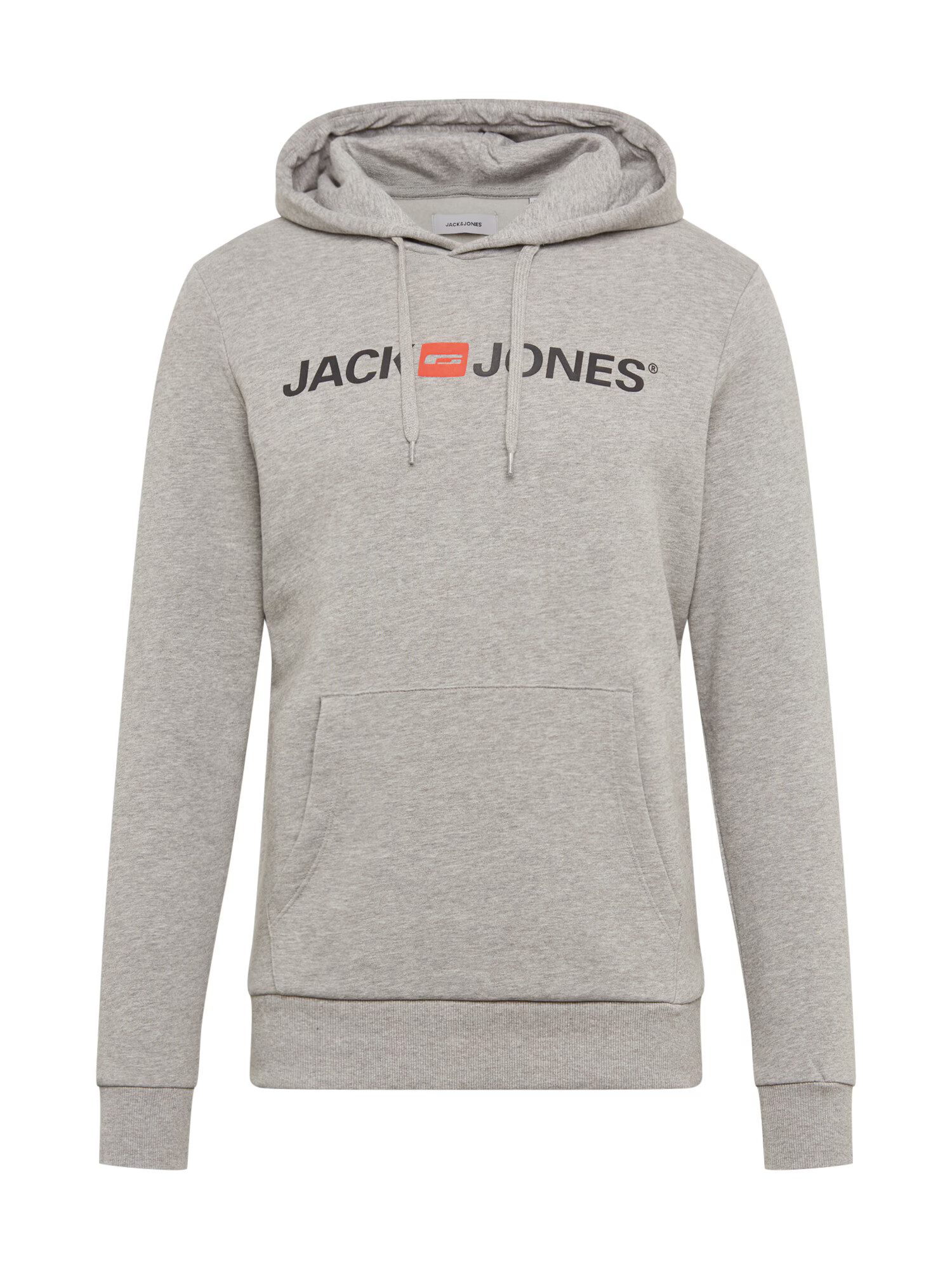 JACK & JONES Majica pegasto siva / oranžna / črna - Pepit.si