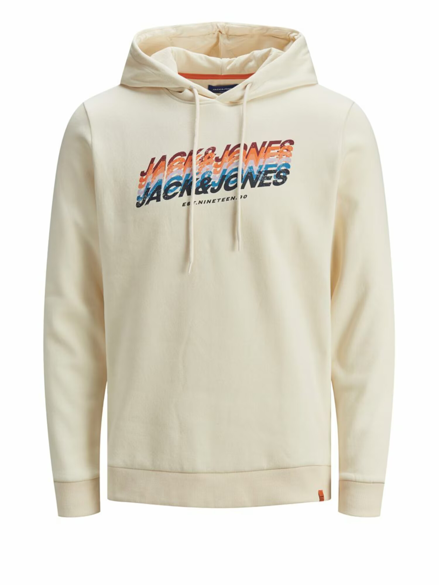 JACK & JONES Majica 'Tylers' kremna / temno oranžna / jagoda / modra / nočno modra - Pepit.si