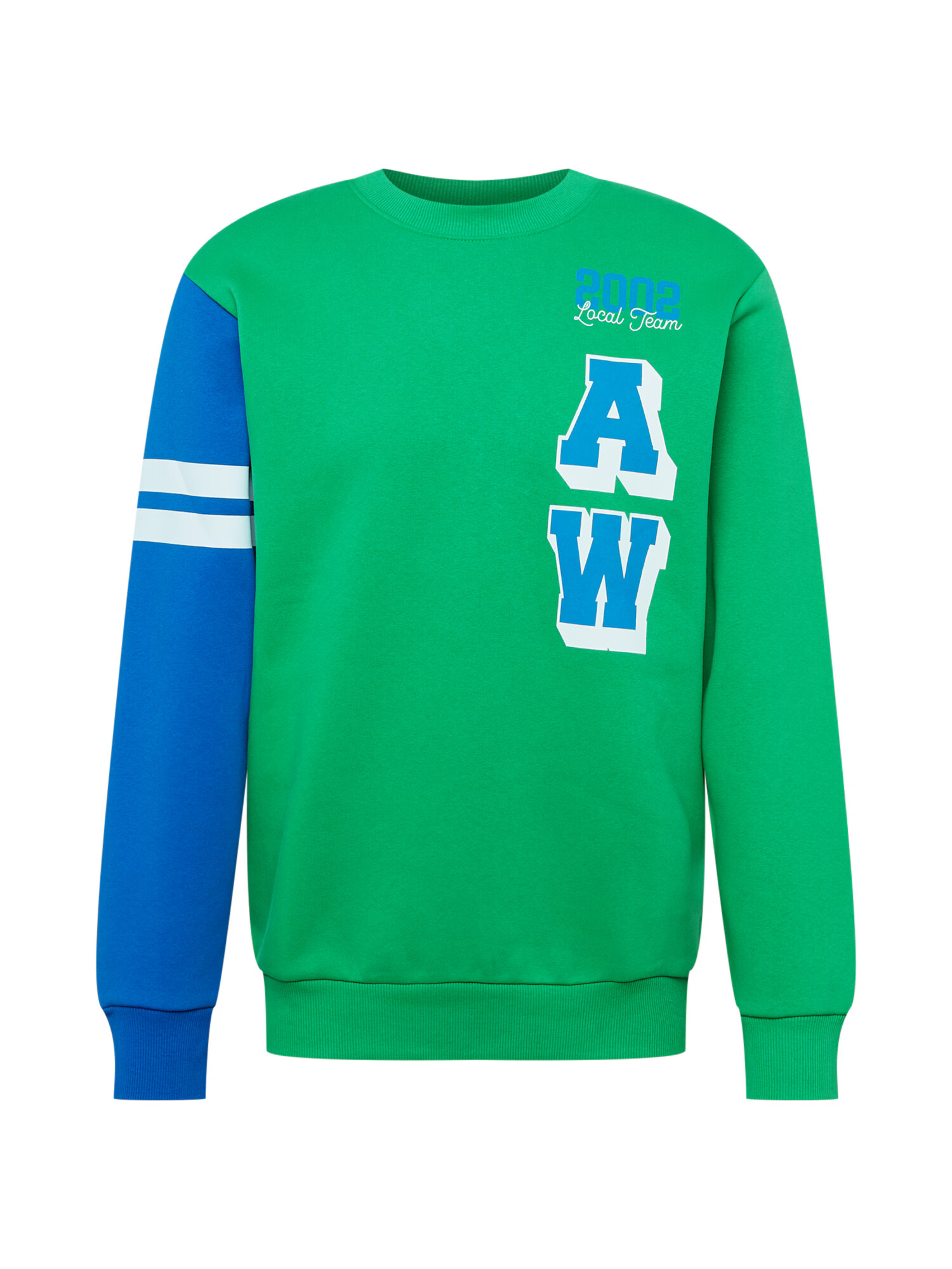 JACK & JONES Majica 'WORLD' modra / zelena / bela - Pepit.si