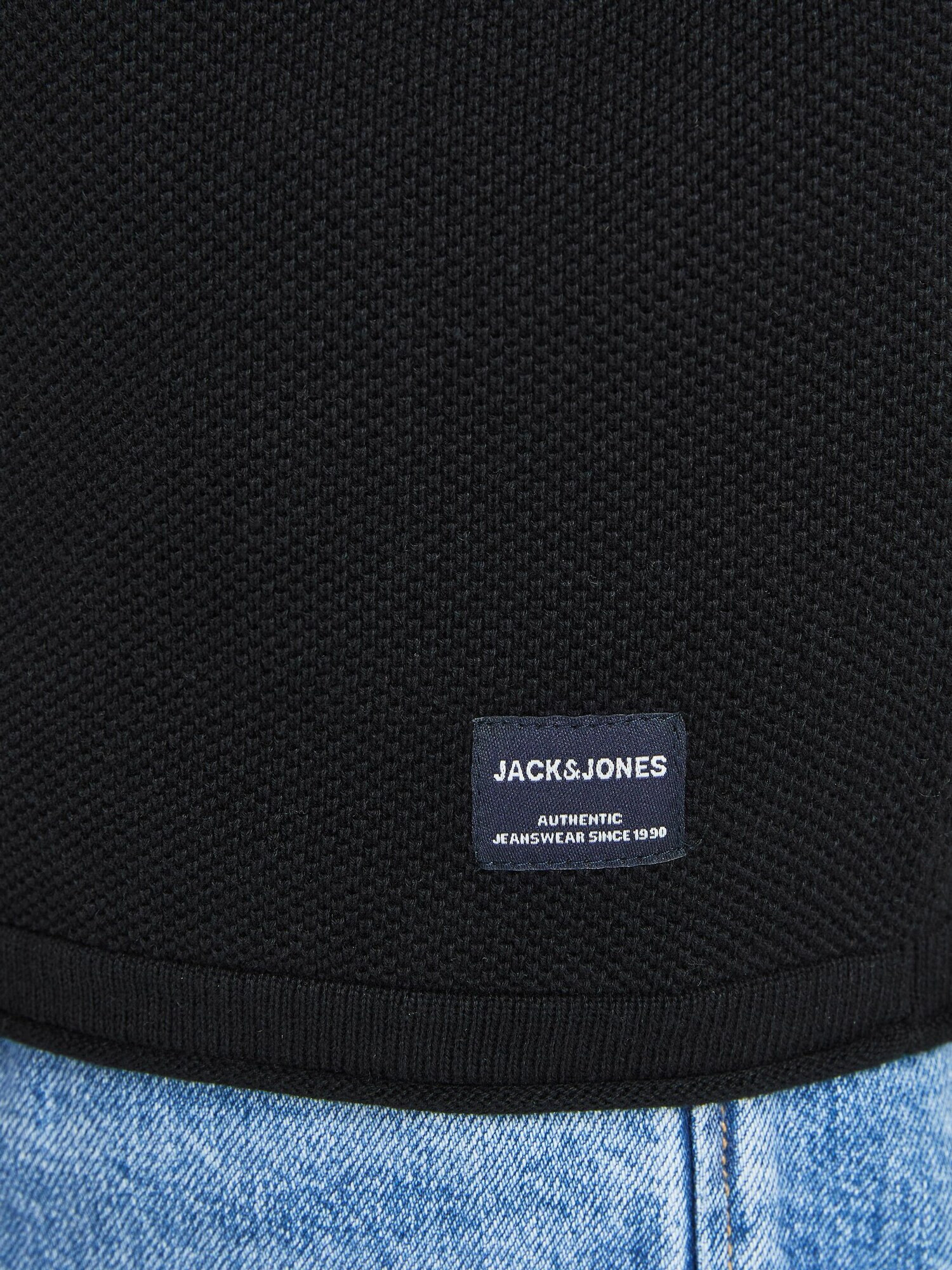 JACK & JONES Pletena jopa 'Hill' črna - Pepit.si