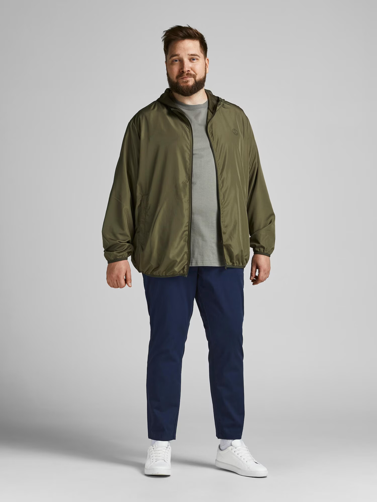 Jack & Jones Plus Chino hlače 'Marco' mornarska - Pepit.si