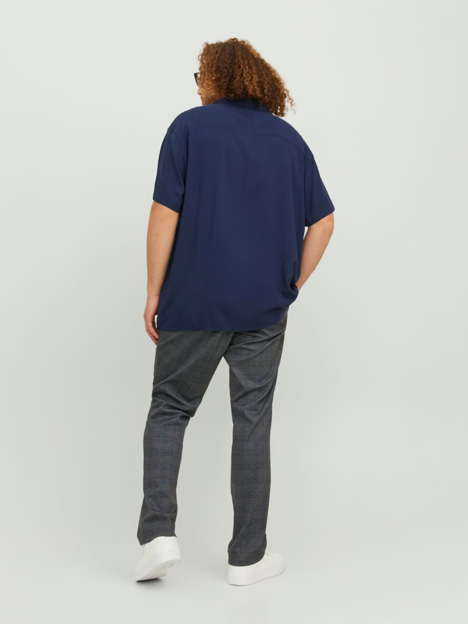 Jack & Jones Plus Chino hlače 'Marco Phil' golobje modra / siva / antracit - Pepit.si