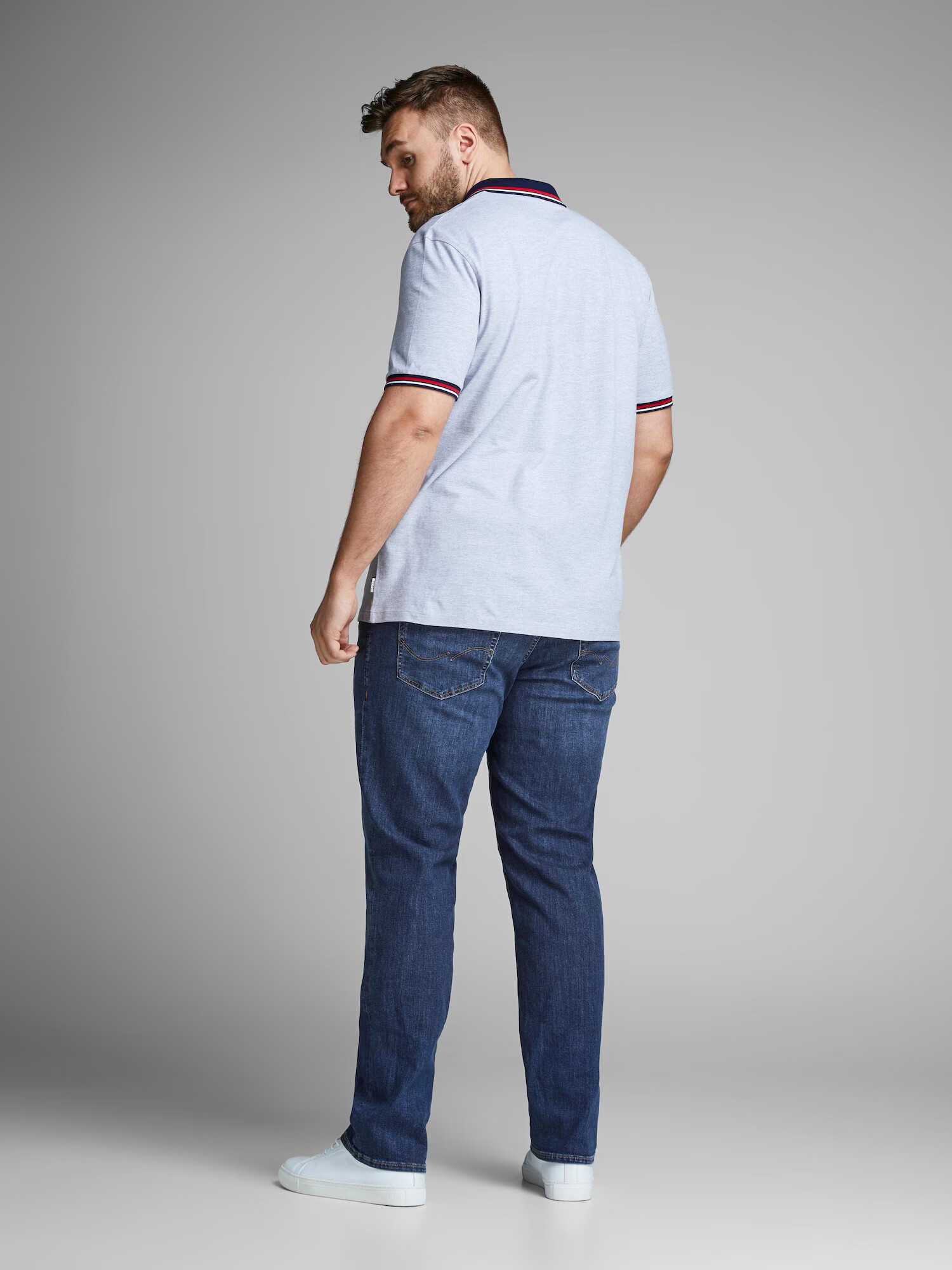 Jack & Jones Plus Kavbojke 'Tim' moder denim - Pepit.si