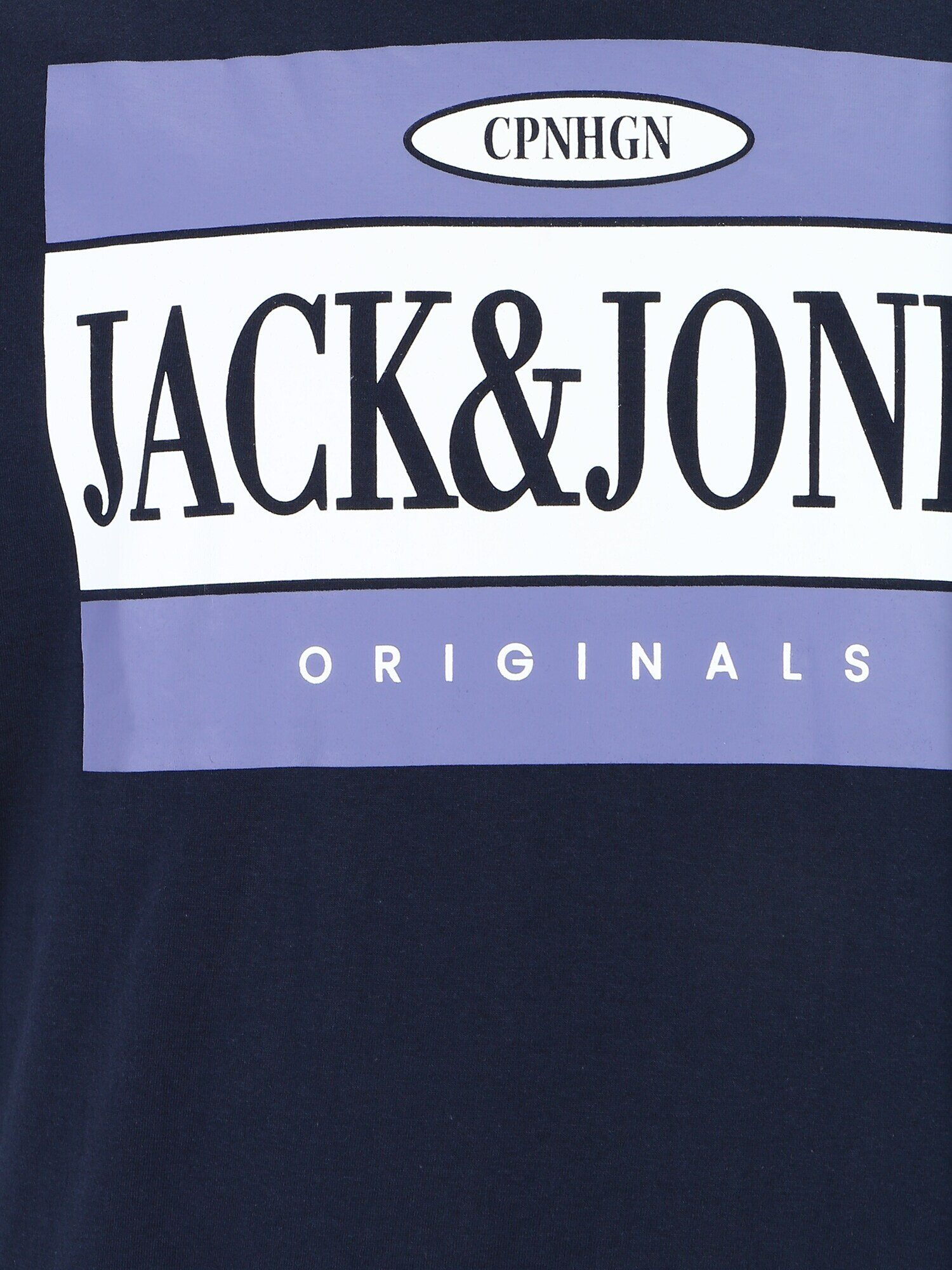 Jack & Jones Plus Majica 'ARTHUR' mornarska / sivka / bela - Pepit.si