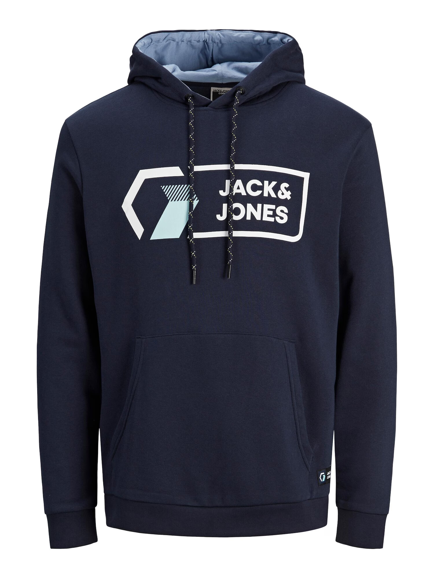 Jack & Jones Plus Majica bela / svetlo modra / mornarska - Pepit.si