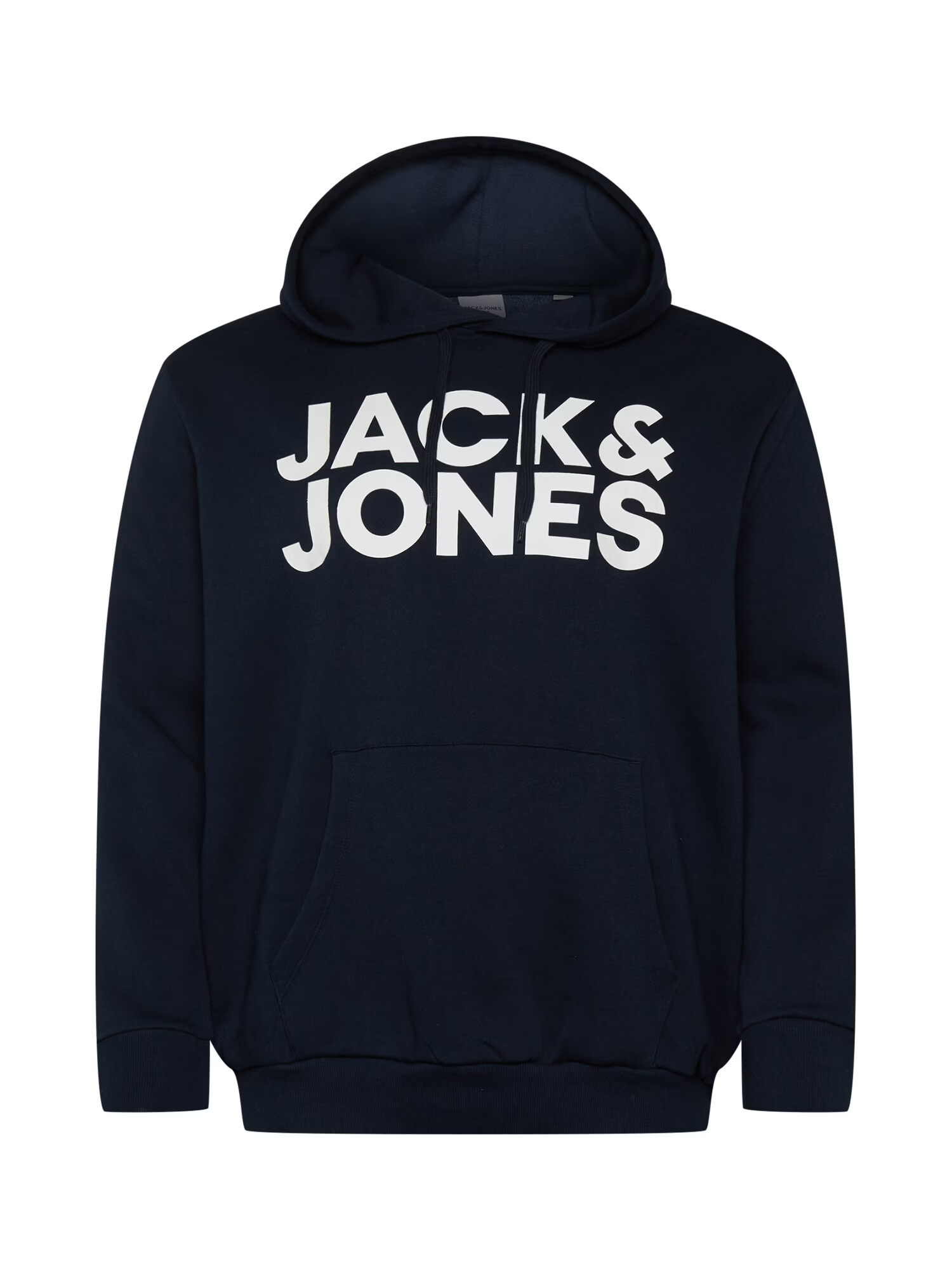 Jack & Jones Plus Majica 'JJECORP' temno modra / bela - Pepit.si