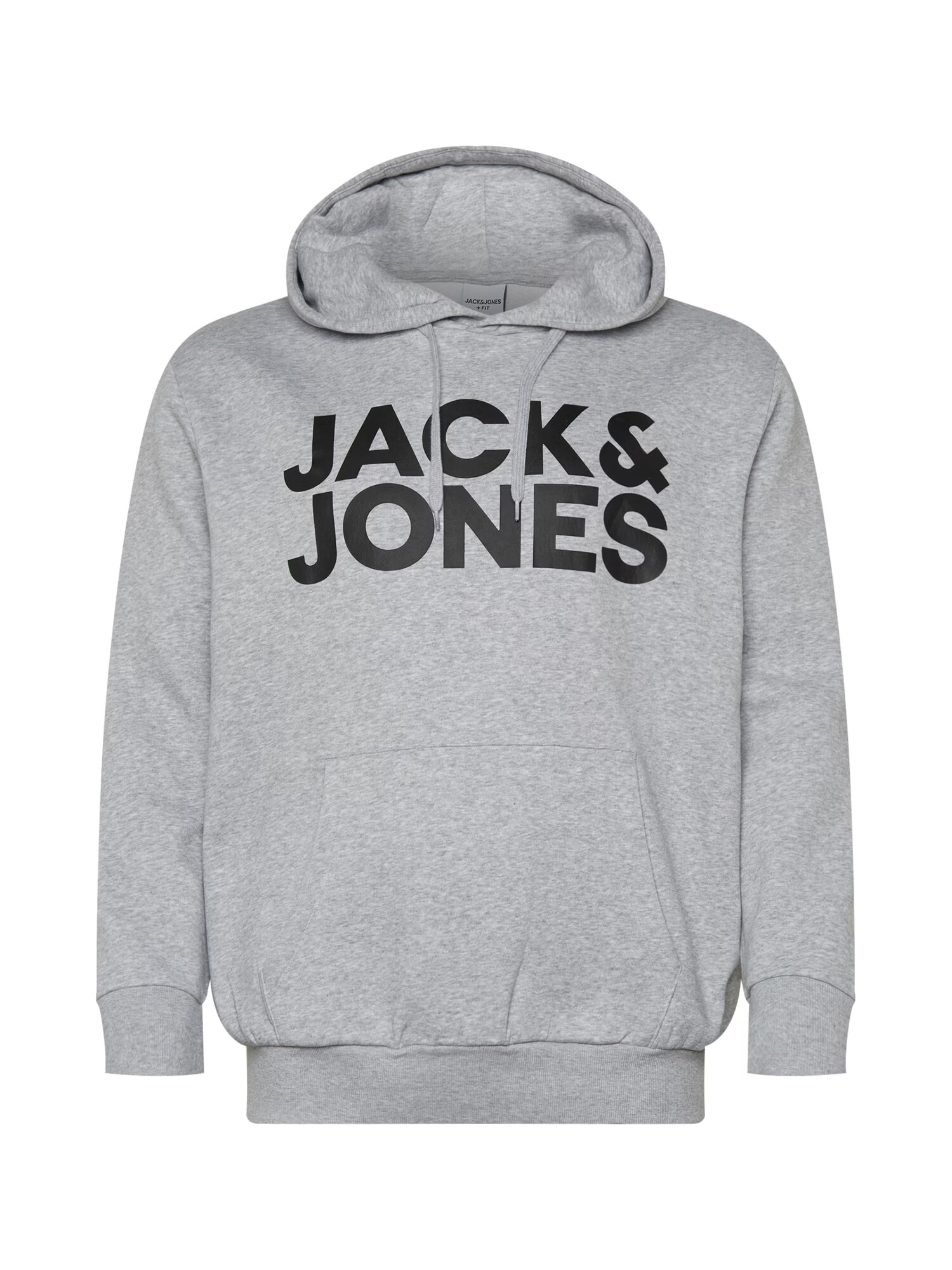 Jack & Jones Plus Majica pegasto siva / črna - Pepit.si