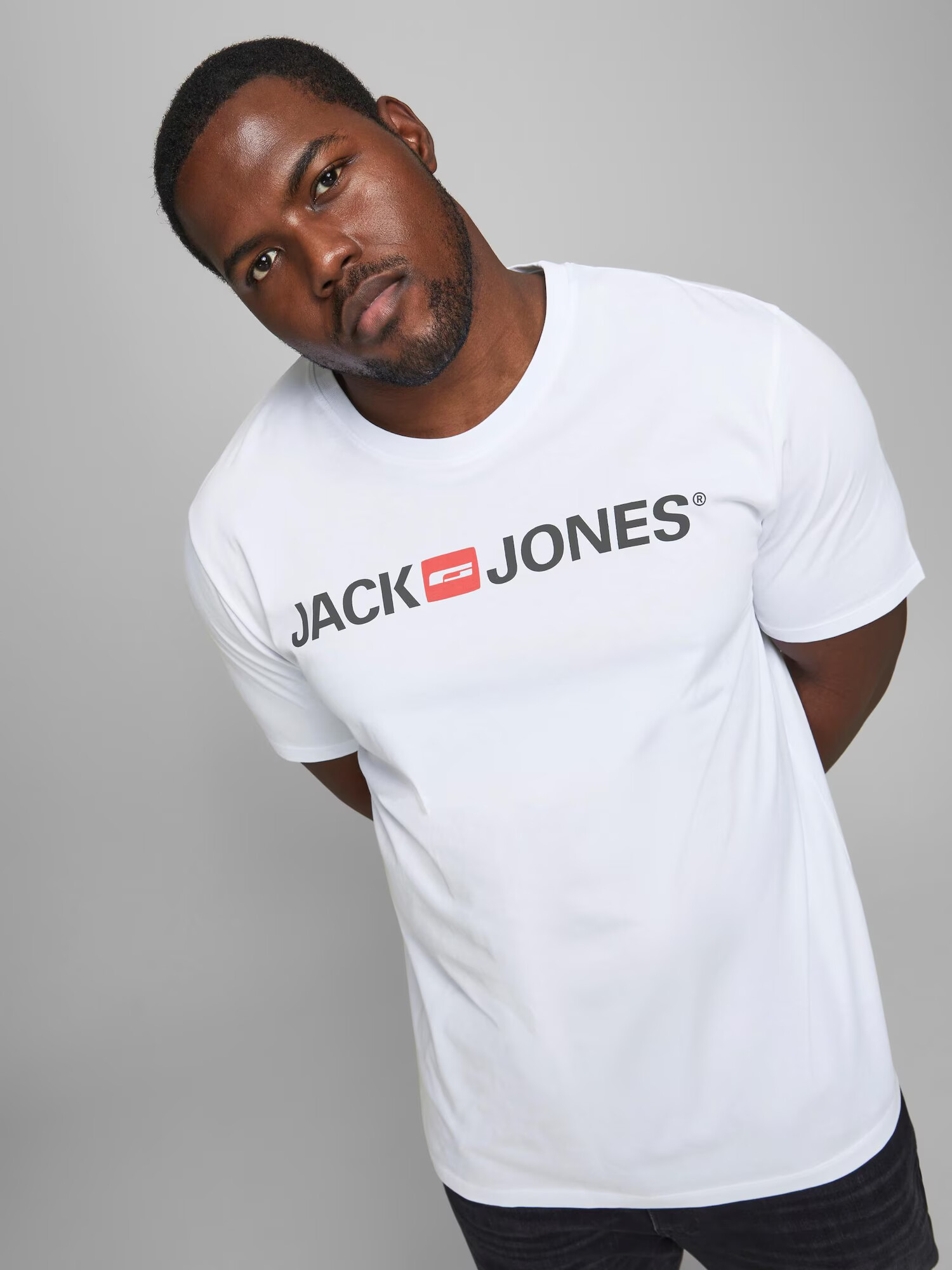 Jack & Jones Plus Majica mornarska / grenada / bela - Pepit.si