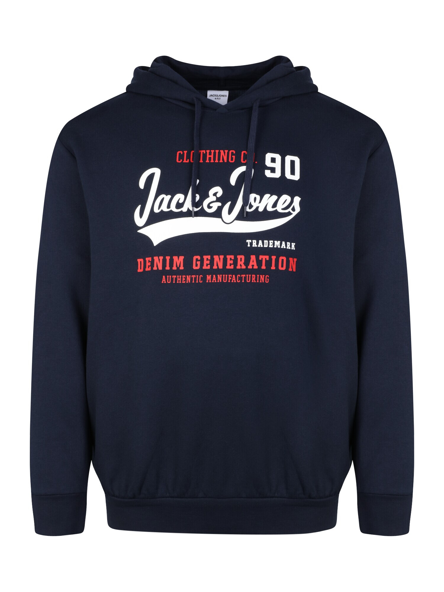 Jack & Jones Plus Majica mornarska / rdeča / bela - Pepit.si