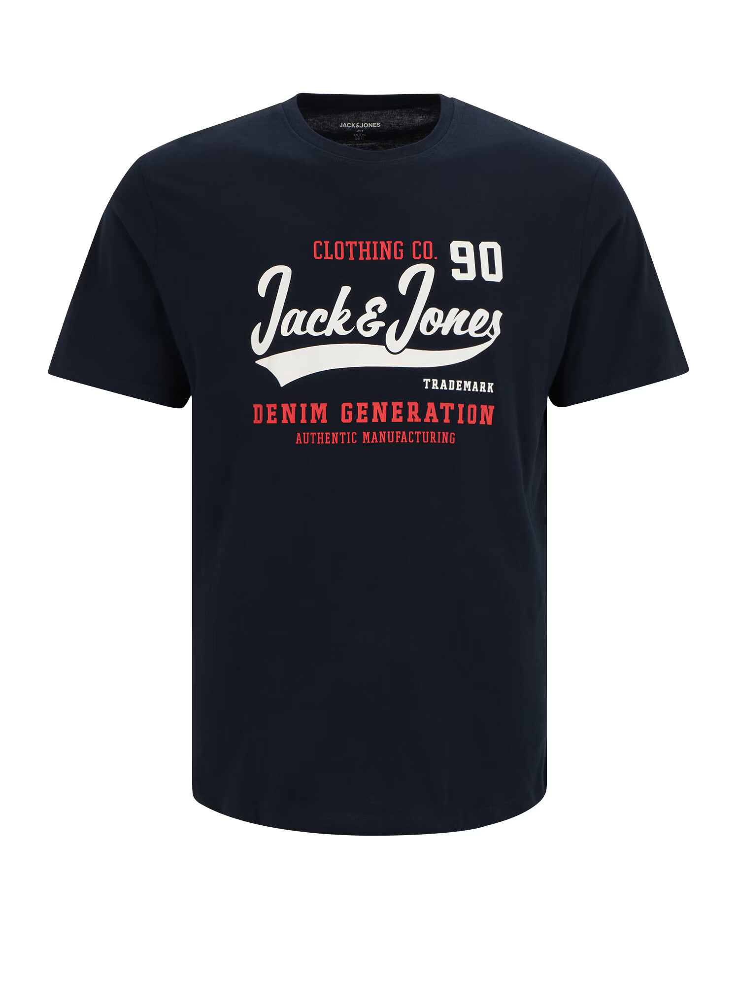 Jack & Jones Plus Majica mornarska / rdeča / bela - Pepit.si