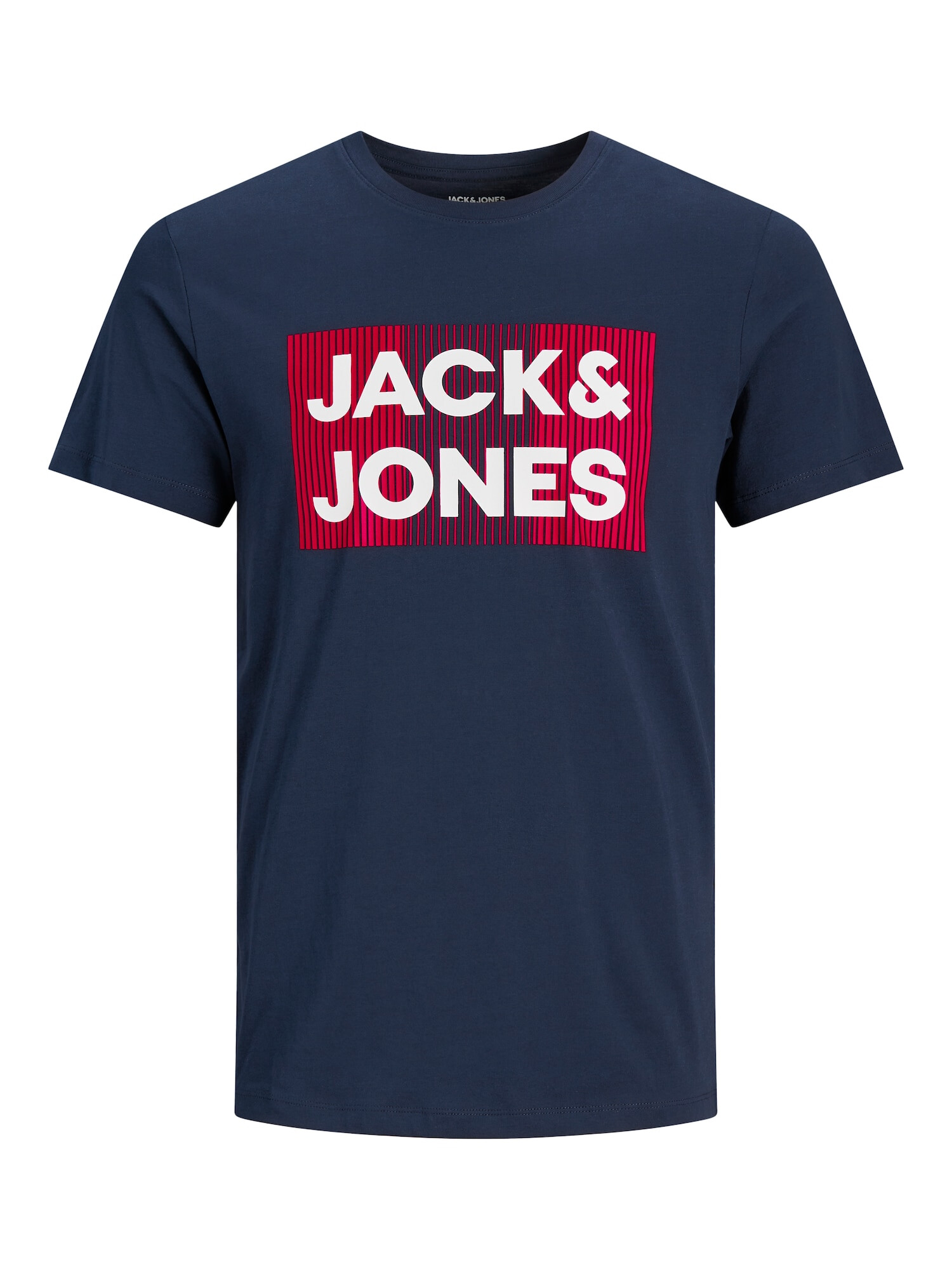 Jack & Jones Plus Majica mornarska / svetlo rdeča / bela - Pepit.si