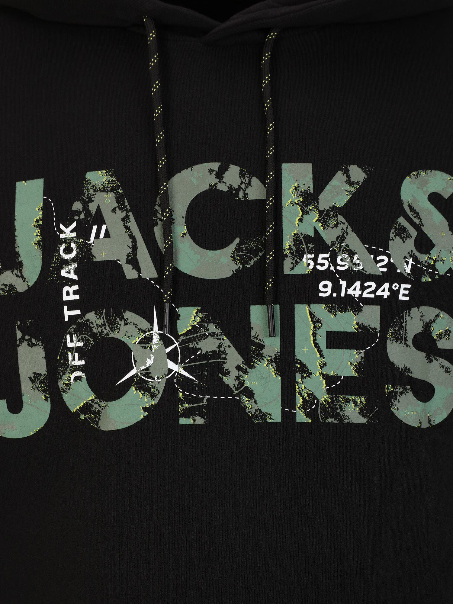 Jack & Jones Plus Majica rumena / kaki / črna / bela - Pepit.si