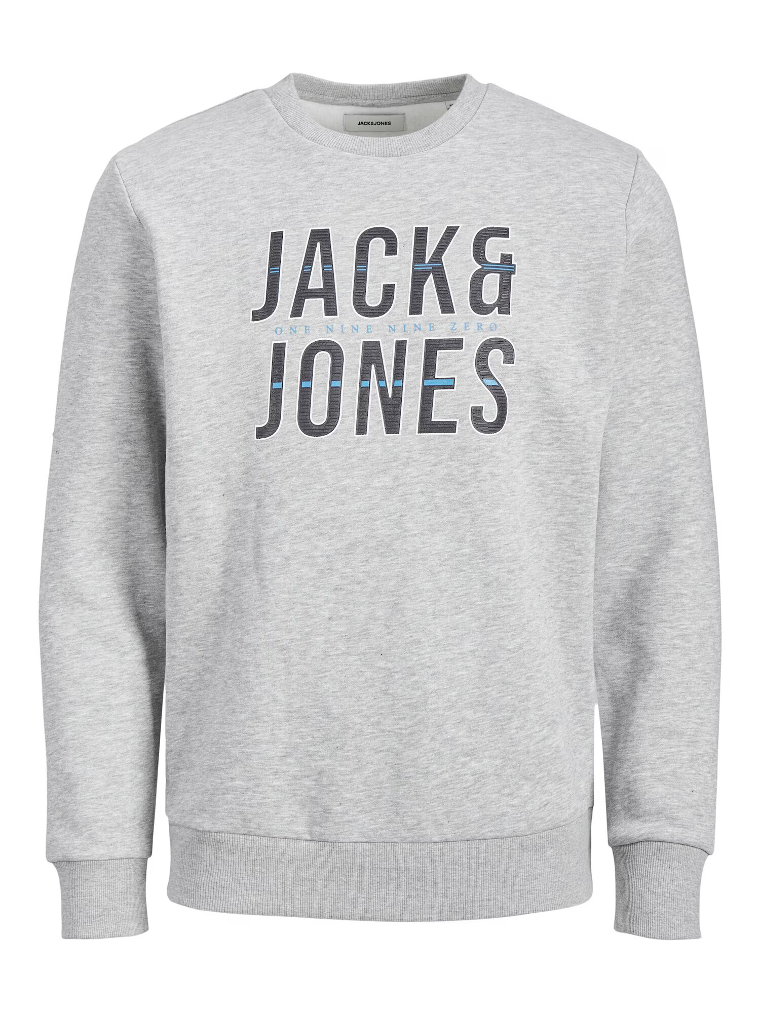 Jack & Jones Plus Majica 'Xilo' svetlo modra / temno modra / pegasto siva / bela - Pepit.si