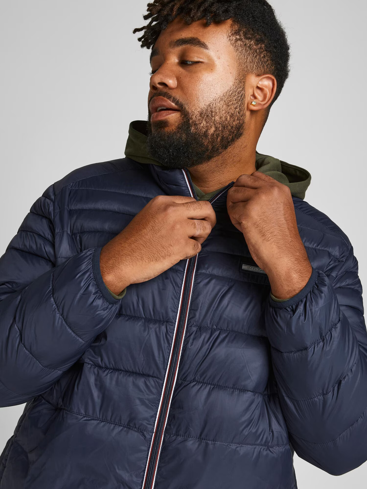 Jack & Jones Plus Prehodna jakna 'Ace' temno modra - Pepit.si