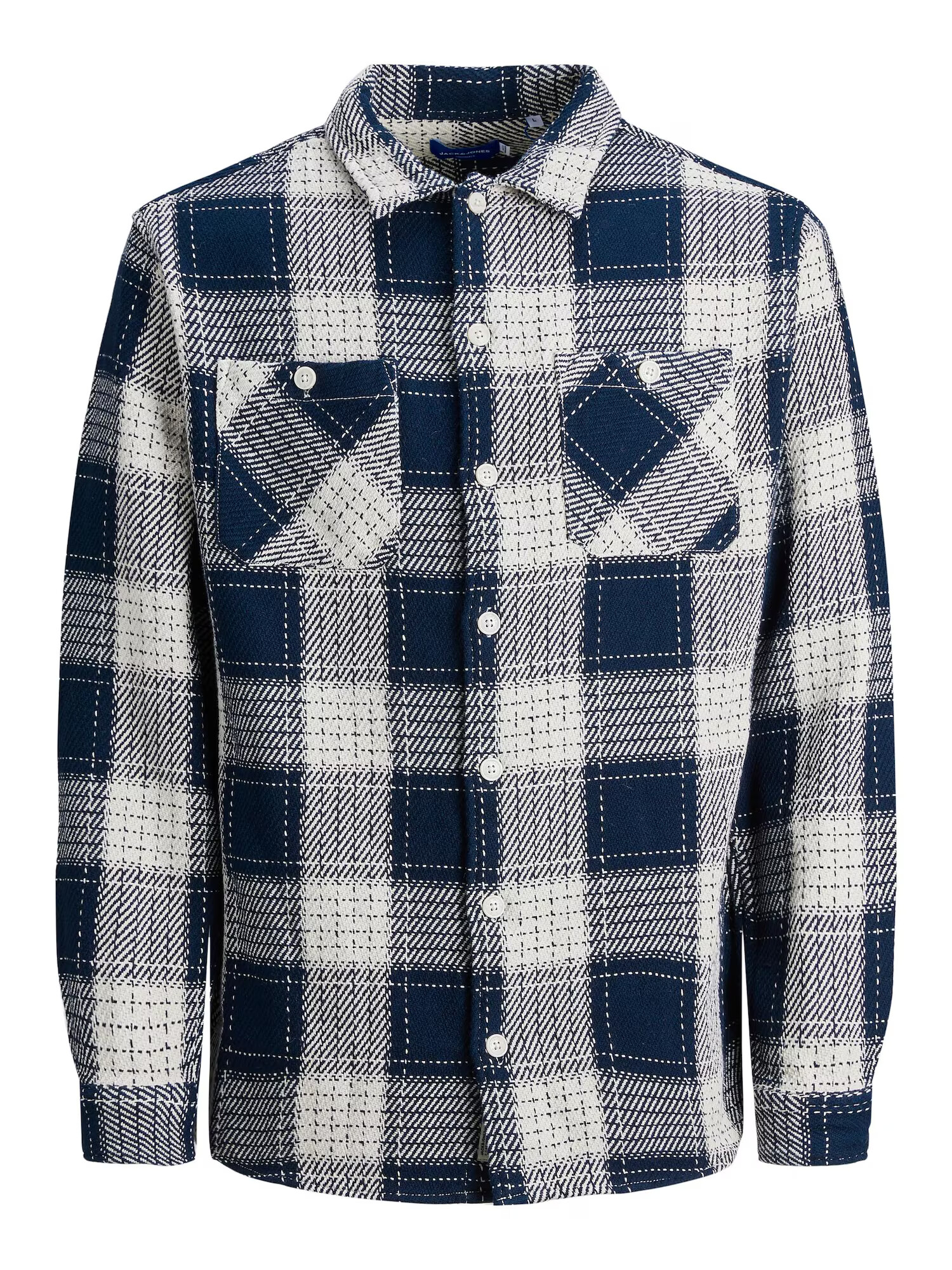 Jack & Jones Plus Srajca 'Heritage' marine / bela - Pepit.si