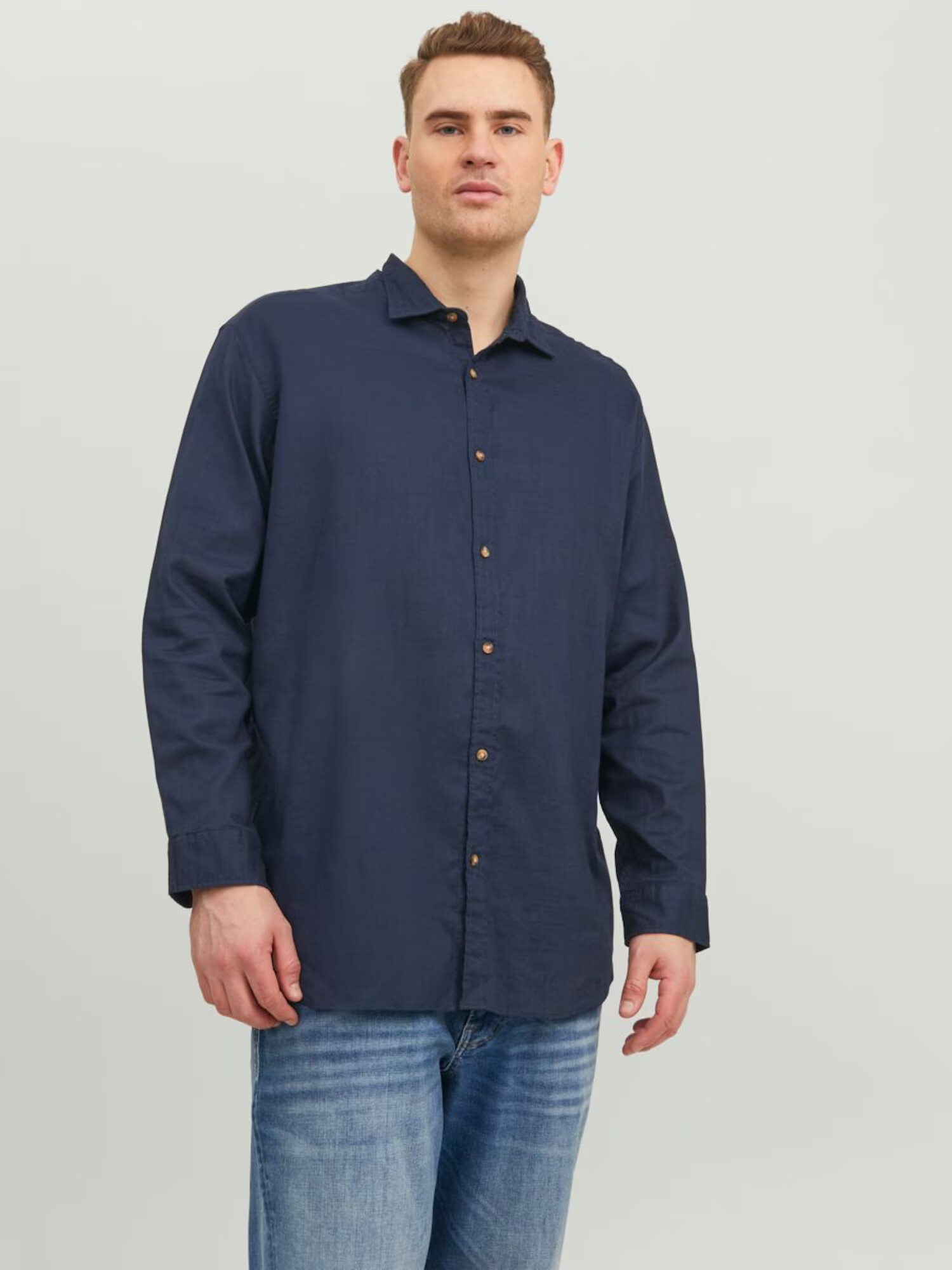 Jack & Jones Plus Srajca temno modra - Pepit.si