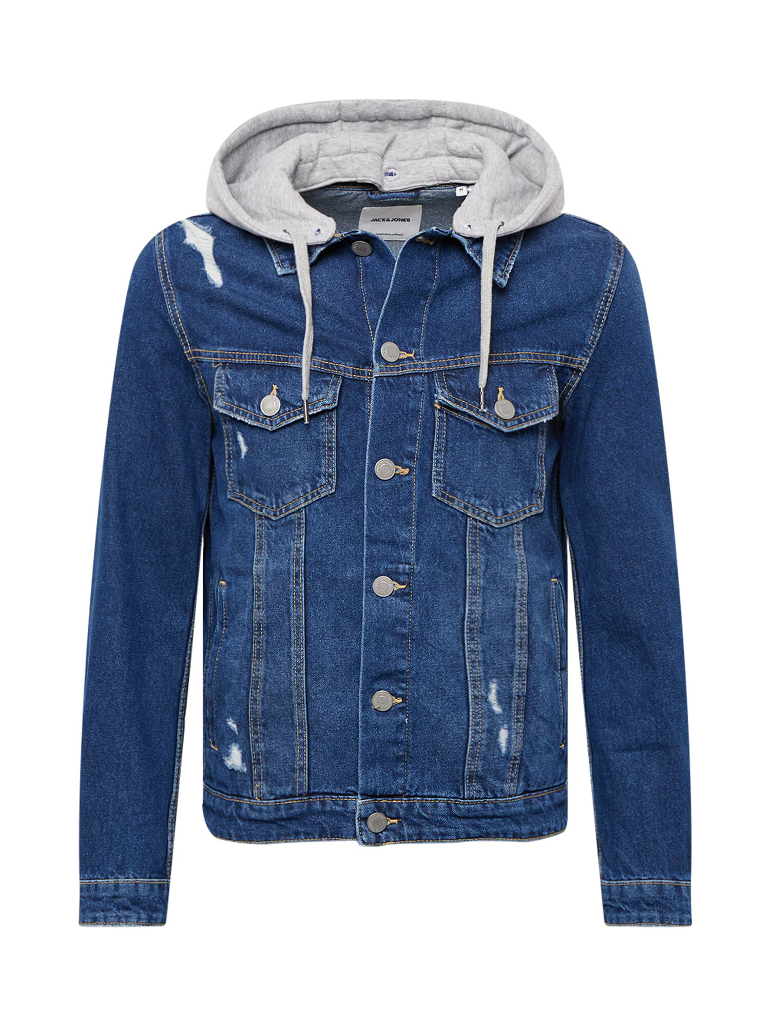 JACK & JONES Prehodna jakna 'ALVIN' moder denim / svetlo siva - Pepit.si