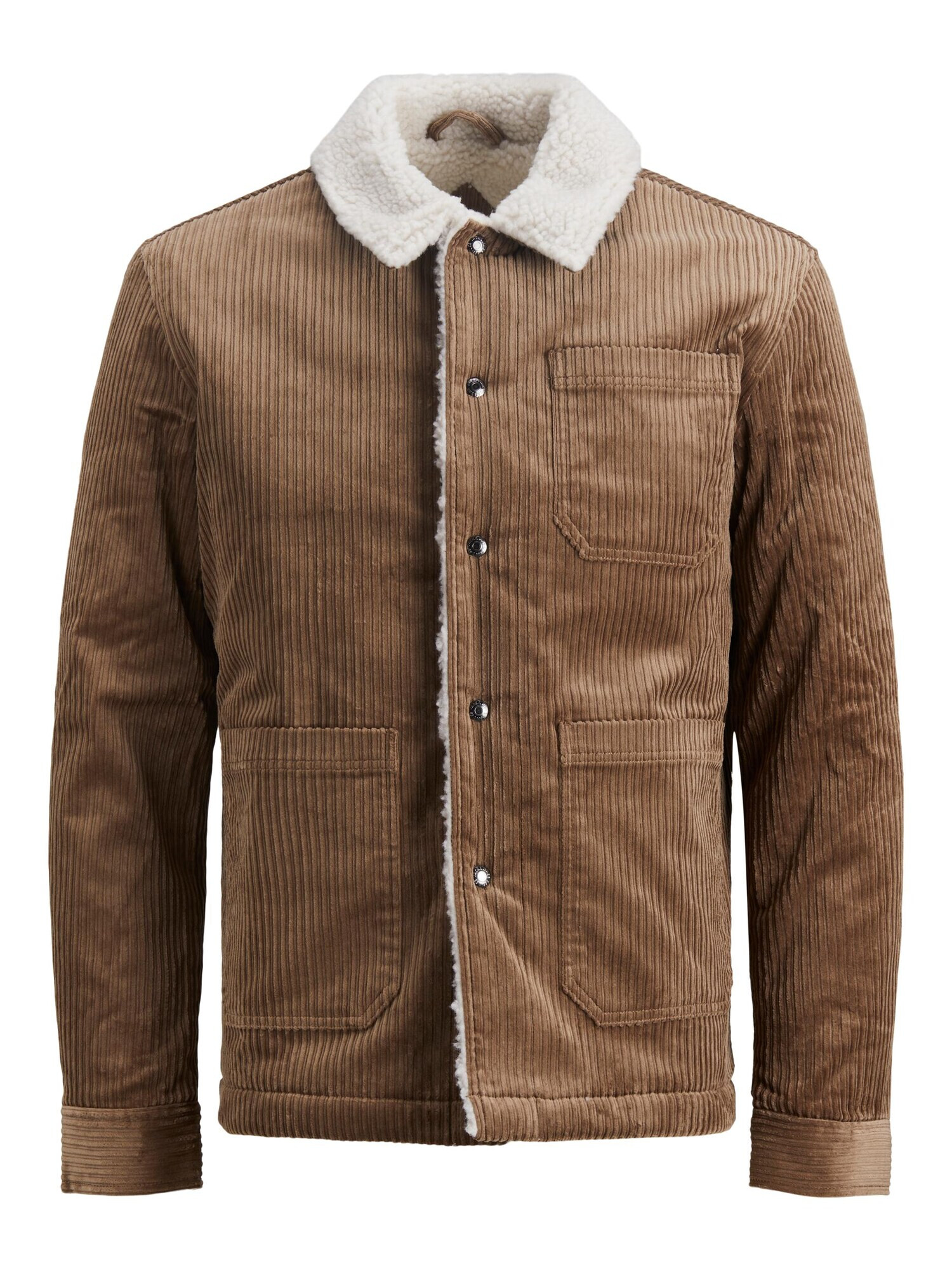 JACK & JONES Prehodna jakna 'Bluluke' rjava / bela - Pepit.si