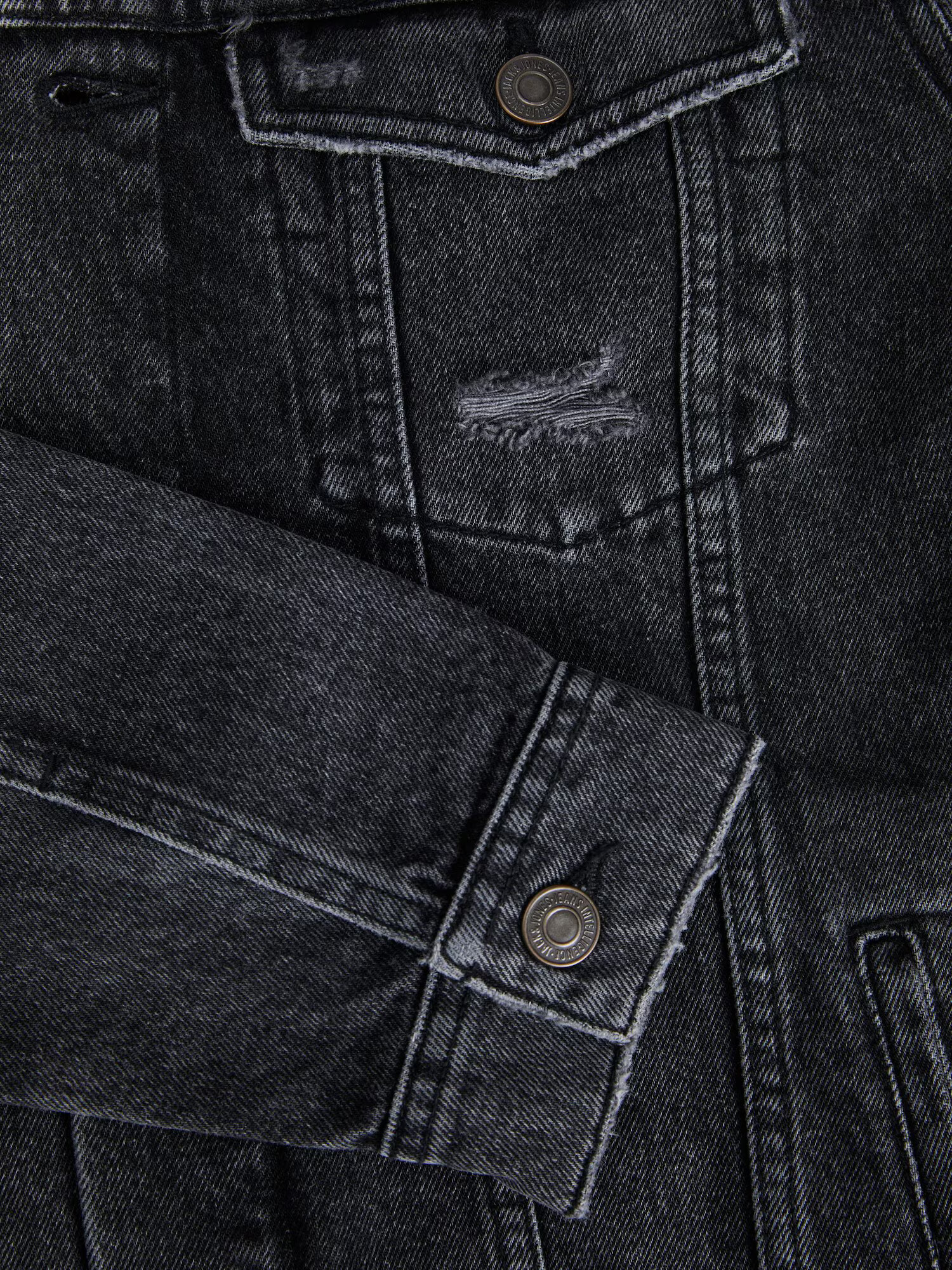 JACK & JONES Prehodna jakna črn denim - Pepit.si